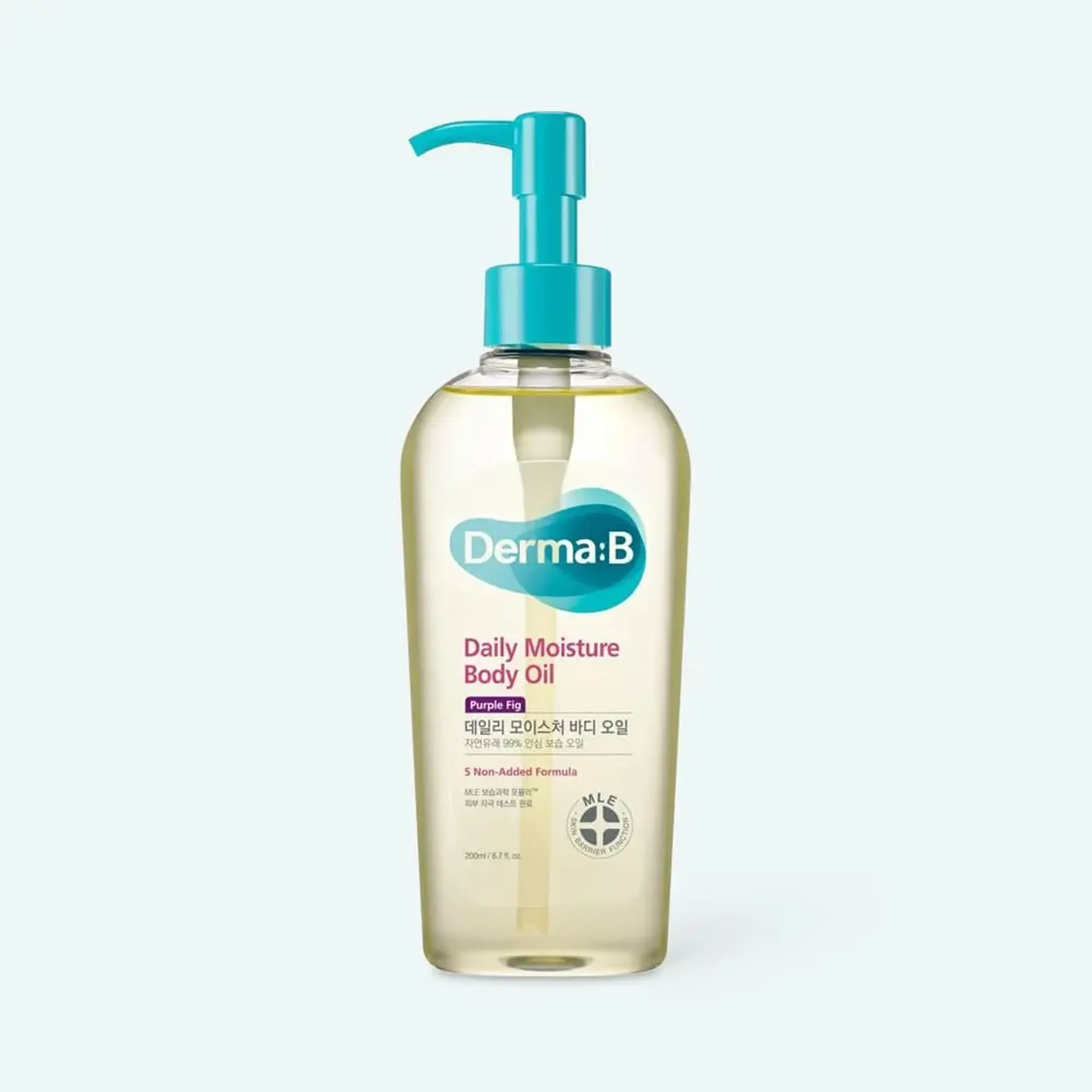 Ulei de corp ușor Derma:B Daily Moisture Body Oil Purple Fig 200ml