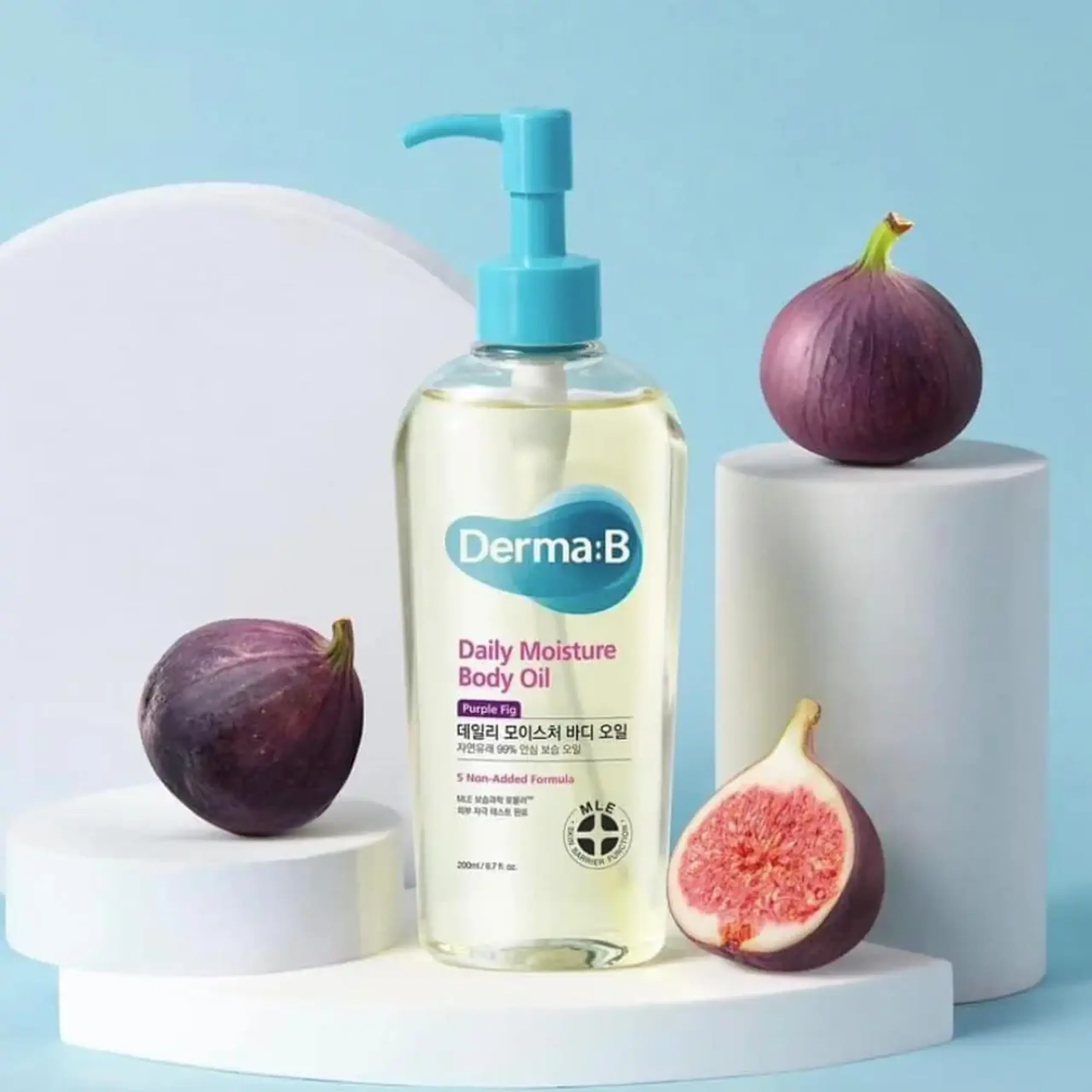 Ulei de corp ușor Derma:B Daily Moisture Body Oil Purple Fig 200ml