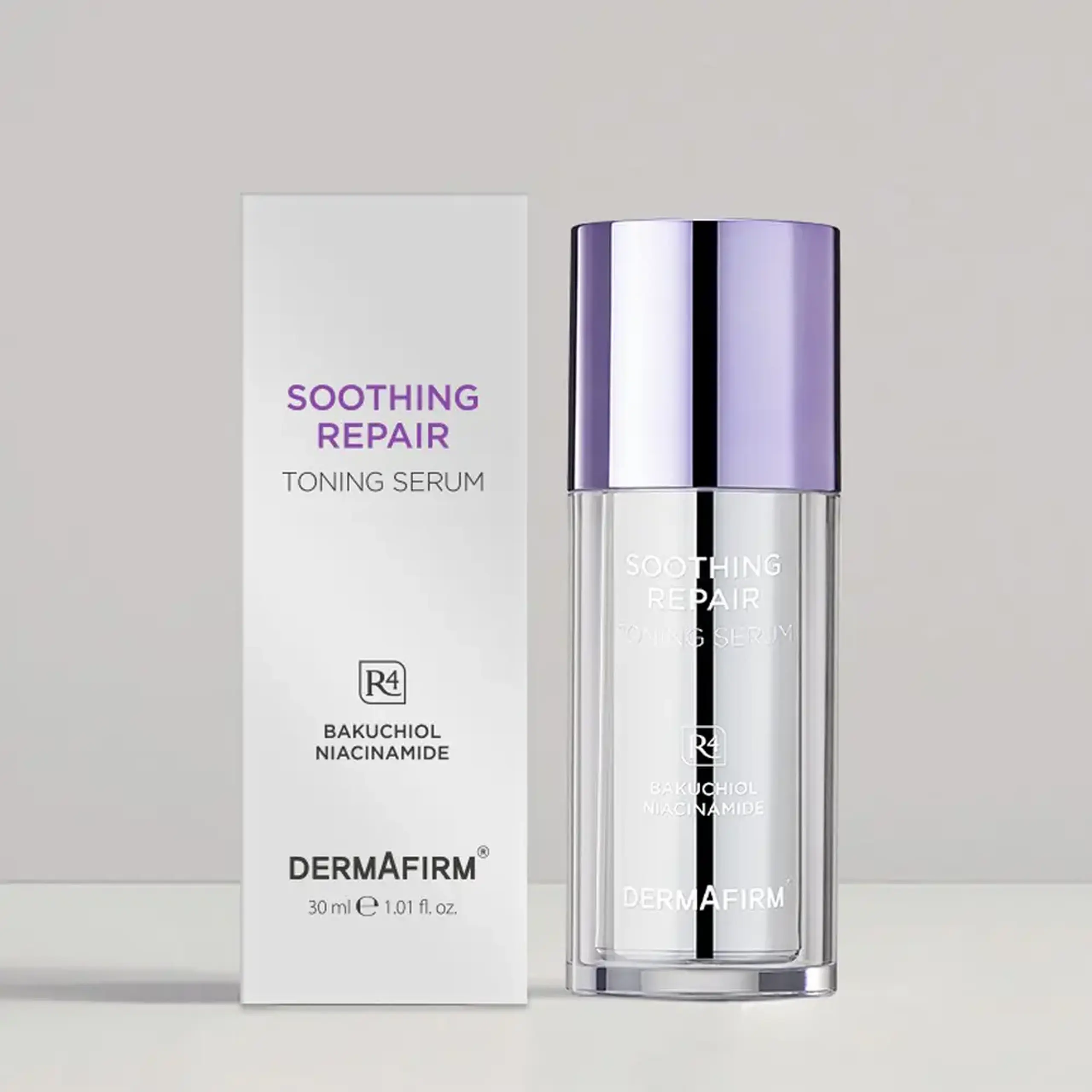 Ser tonifiant și reînnoitor cu Bakuchiol Dermafirm Soothing Repair Toning Serum R4 30ml