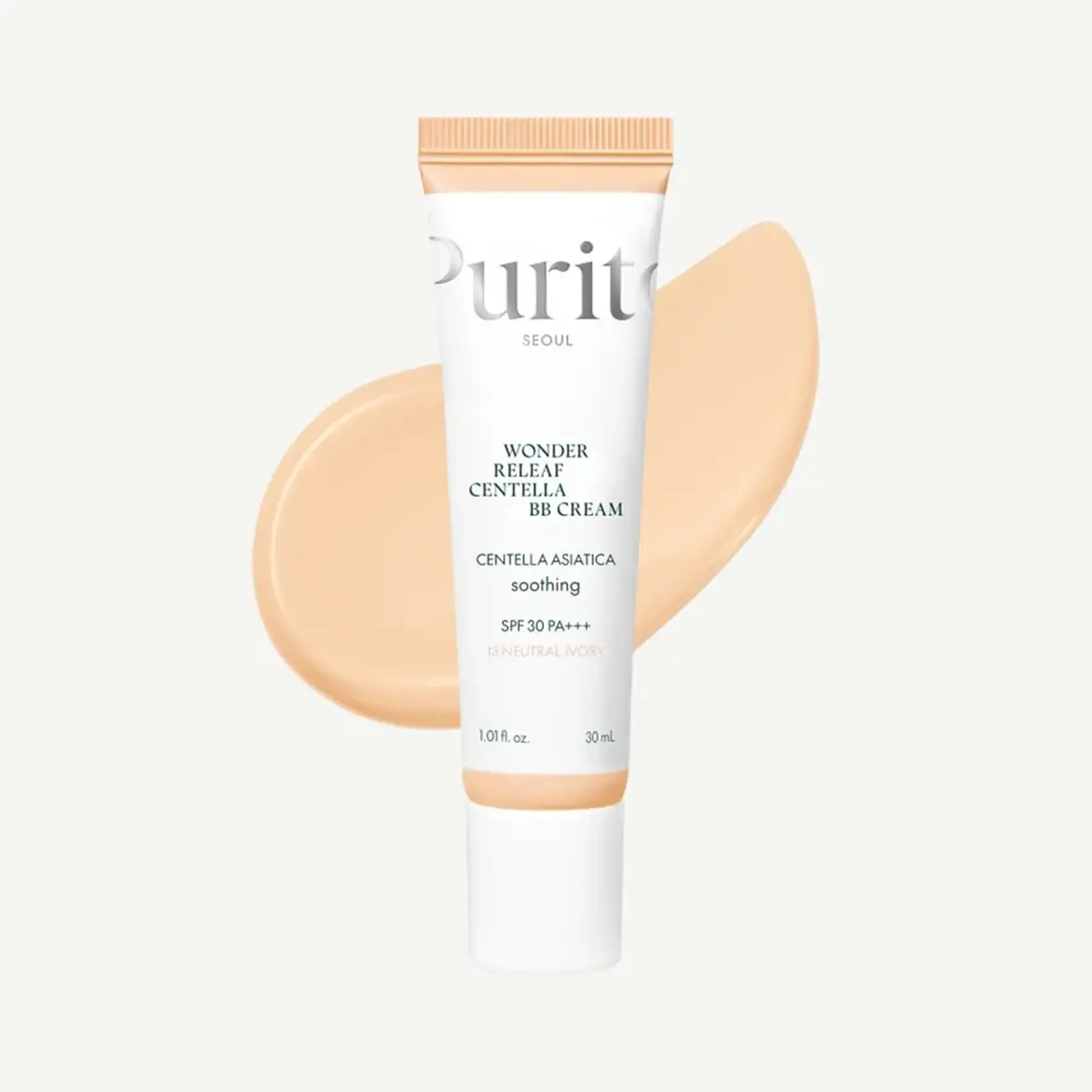 Crema bb hidratantă Purito Wonder Releaf Centella BB Cream #13 Neutral Ivory SPF30 PA+++ 30ml