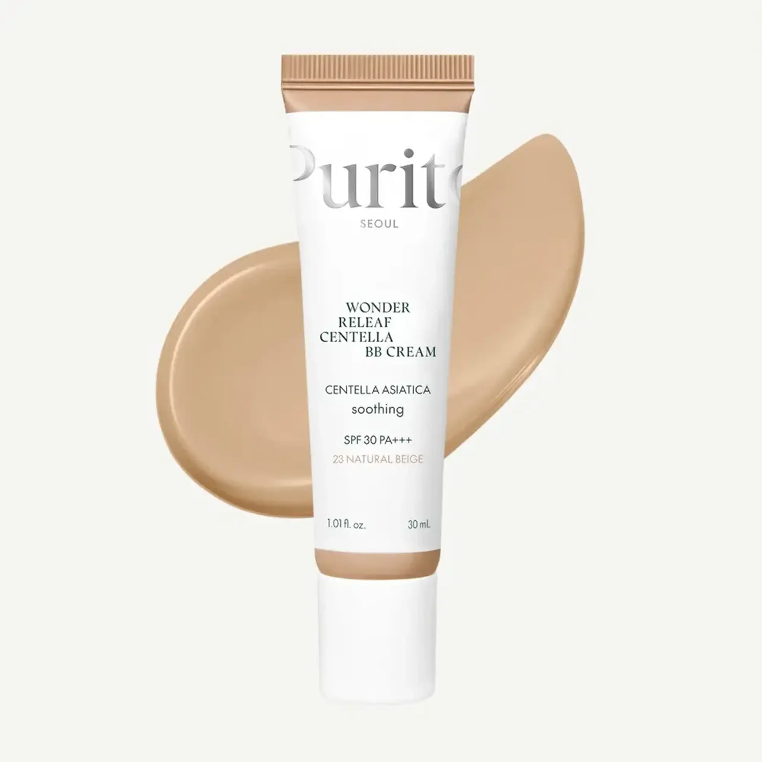 Crema bb hidratantă Purito Wonder Releaf Centella BB Cream #23 Natural Beige 30ml