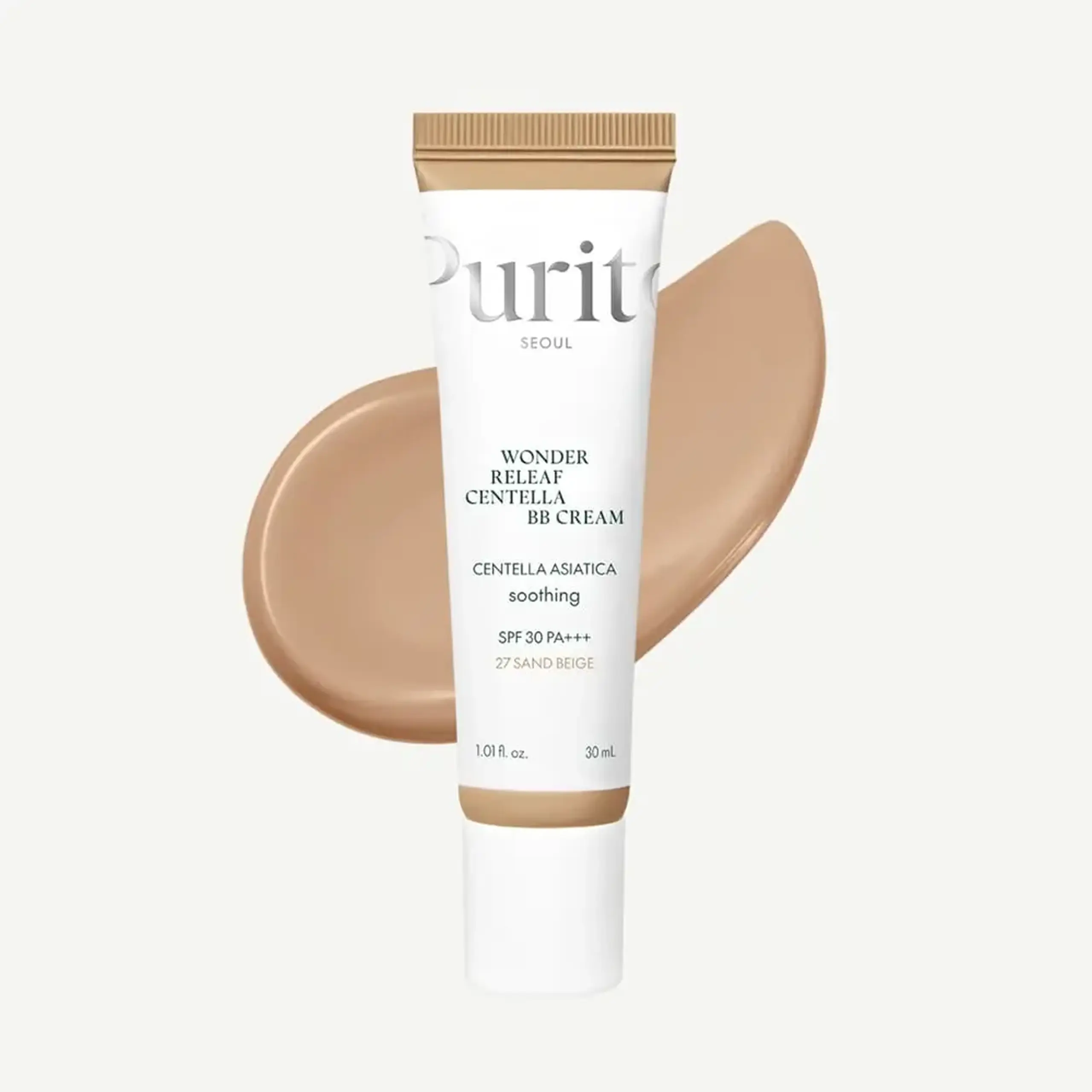 Crema bb hidratantă Purito Wonder Releaf Centella BB Cream #27 Sand Beige 30ml