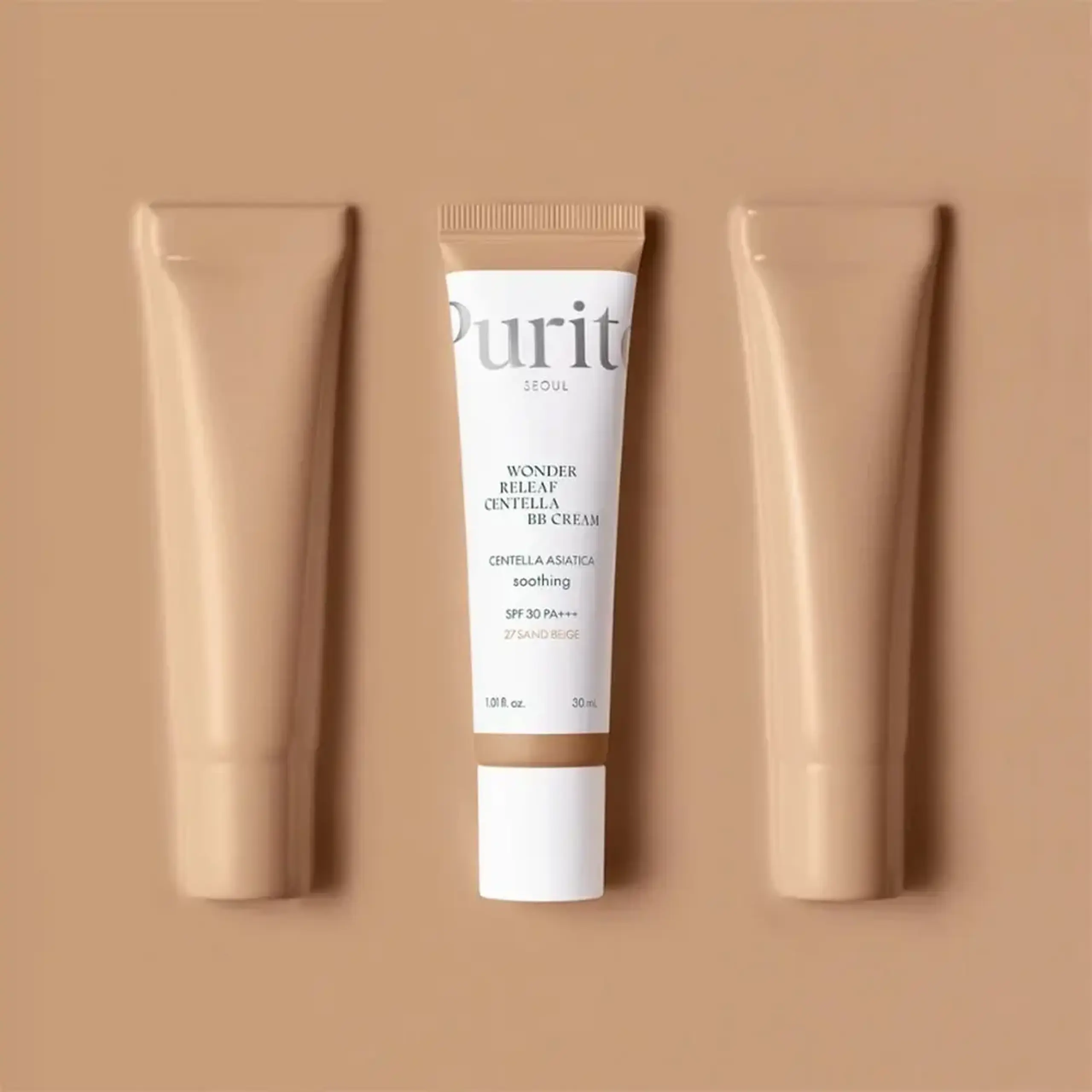 Crema bb hidratantă Purito Wonder Releaf Centella BB Cream #27 Sand Beige 30ml