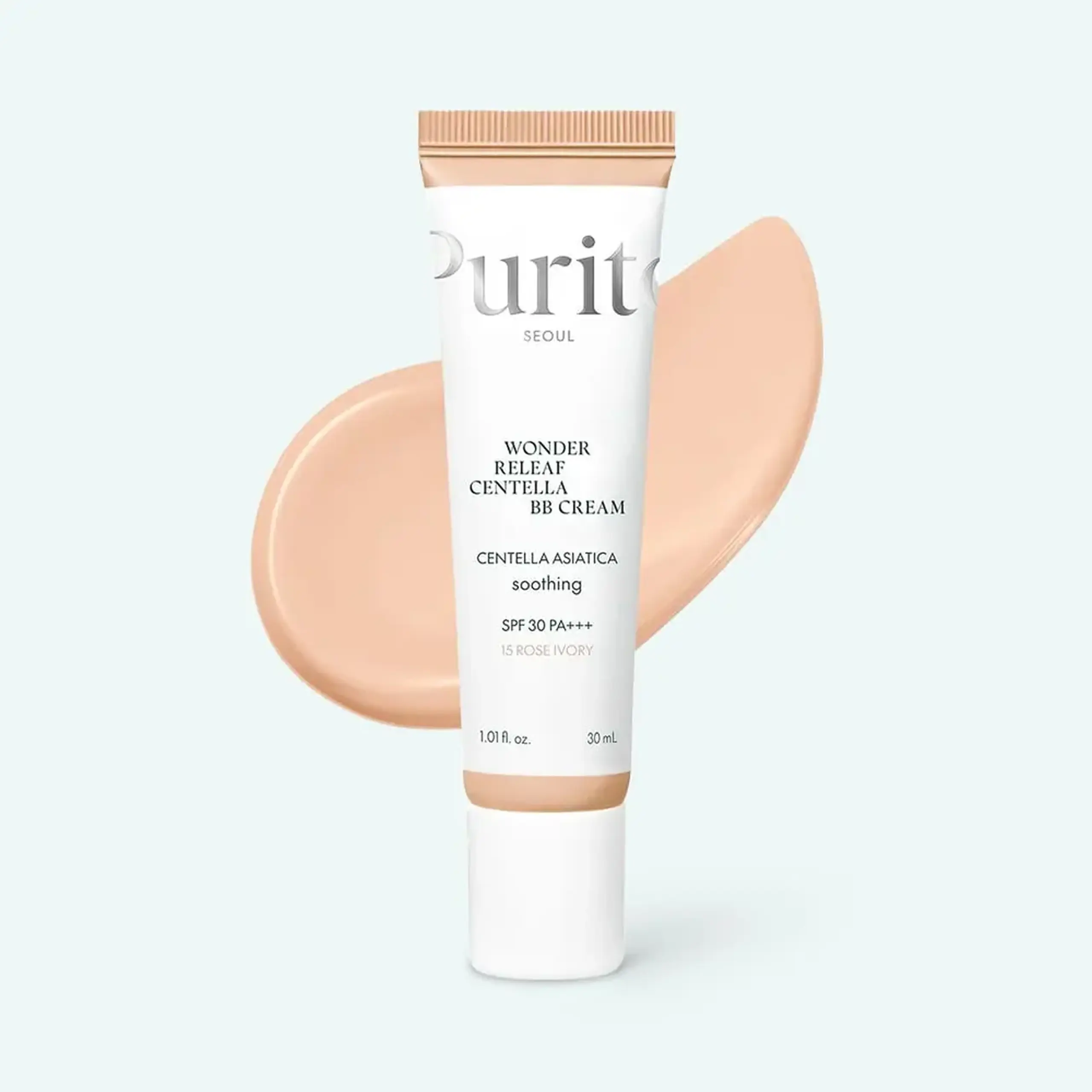 Crema bb hidratantă Purito Wonder Releaf Centella BB Cream #15 Rose Ivory 30ml