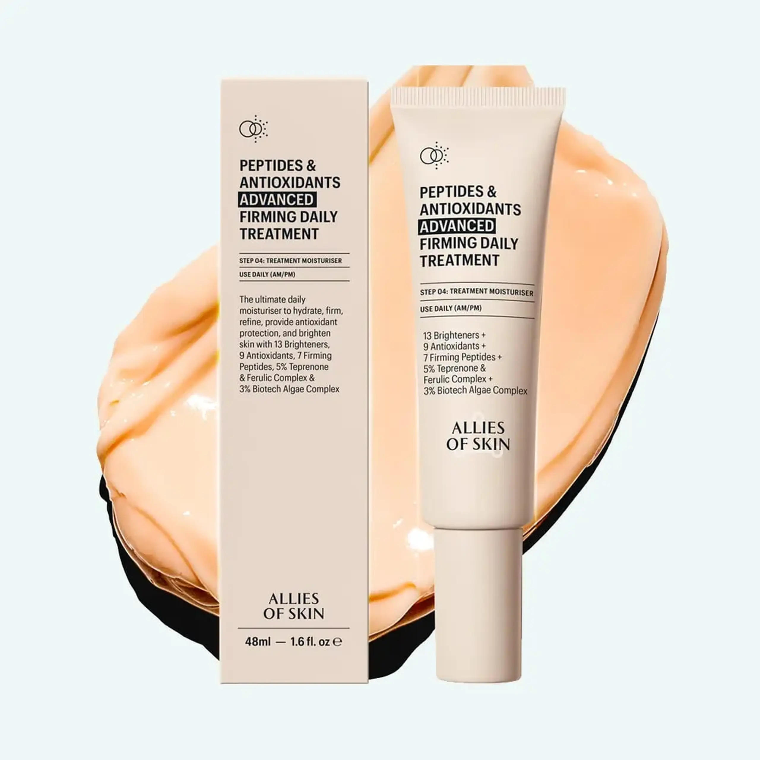 Cremă cu antioxidanţi anti-age Allies of Skin Peptides & Antioxidants Advanced Firming Daily Treatment 48ml