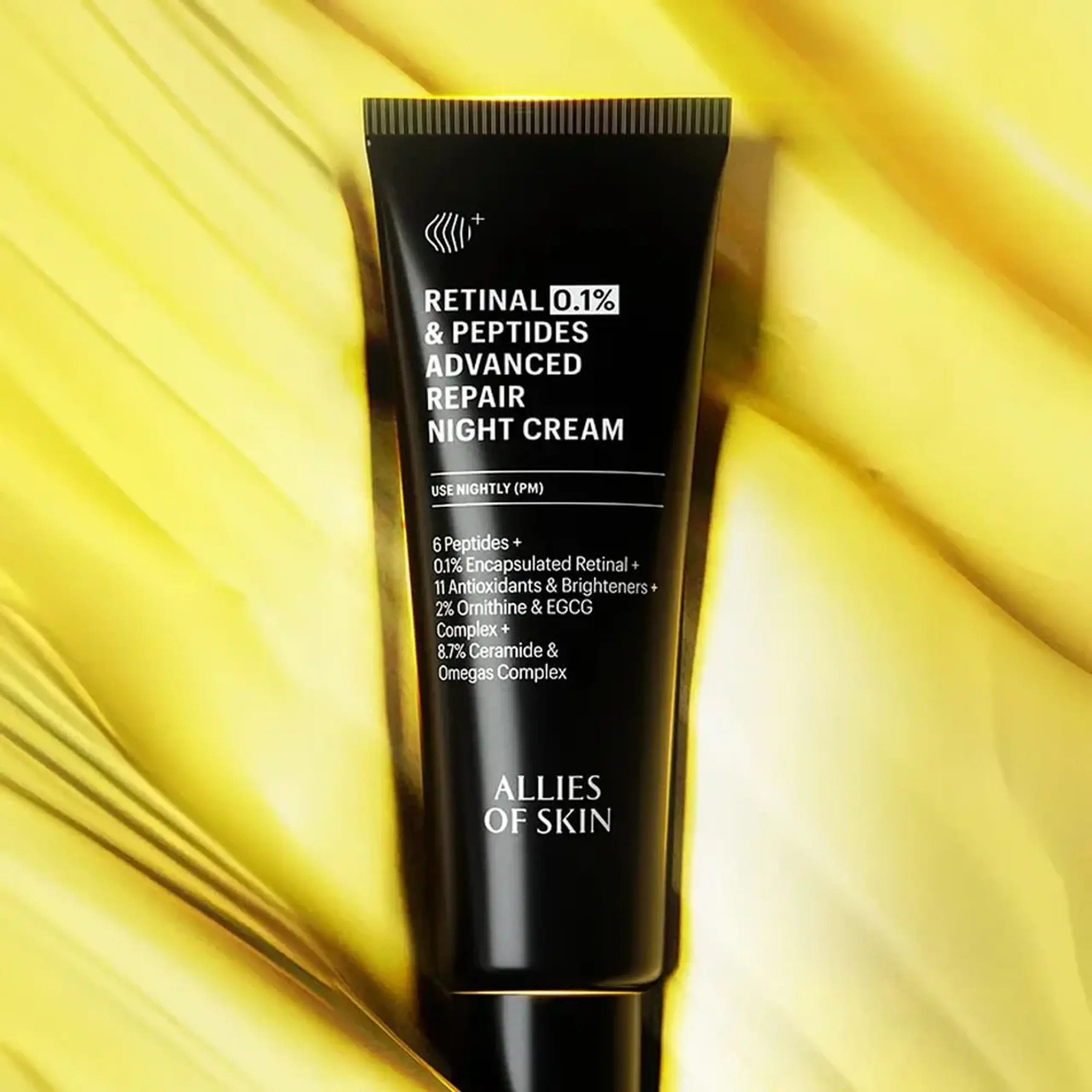 Cremă de noapte cu retinol anti-age Allies of Skin Retinal 0.1% &amp; Peptides Advanced Repair Night Cream 48ml