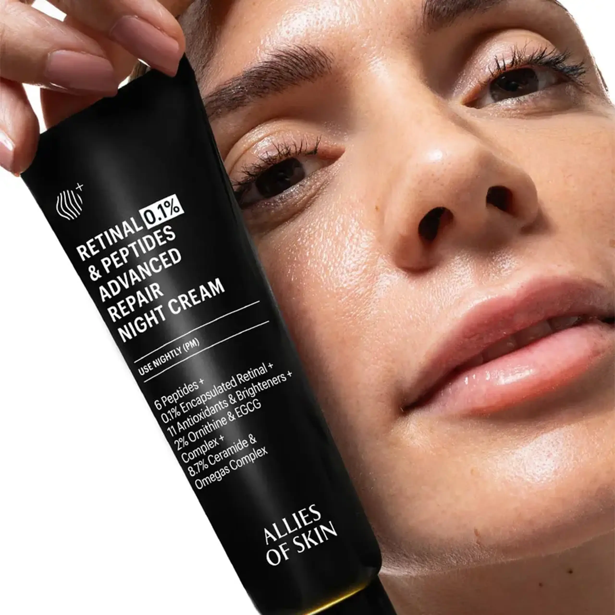 Cremă de noapte cu retinol anti-age Allies of Skin Retinal 0.1% &amp; Peptides Advanced Repair Night Cream 48ml
