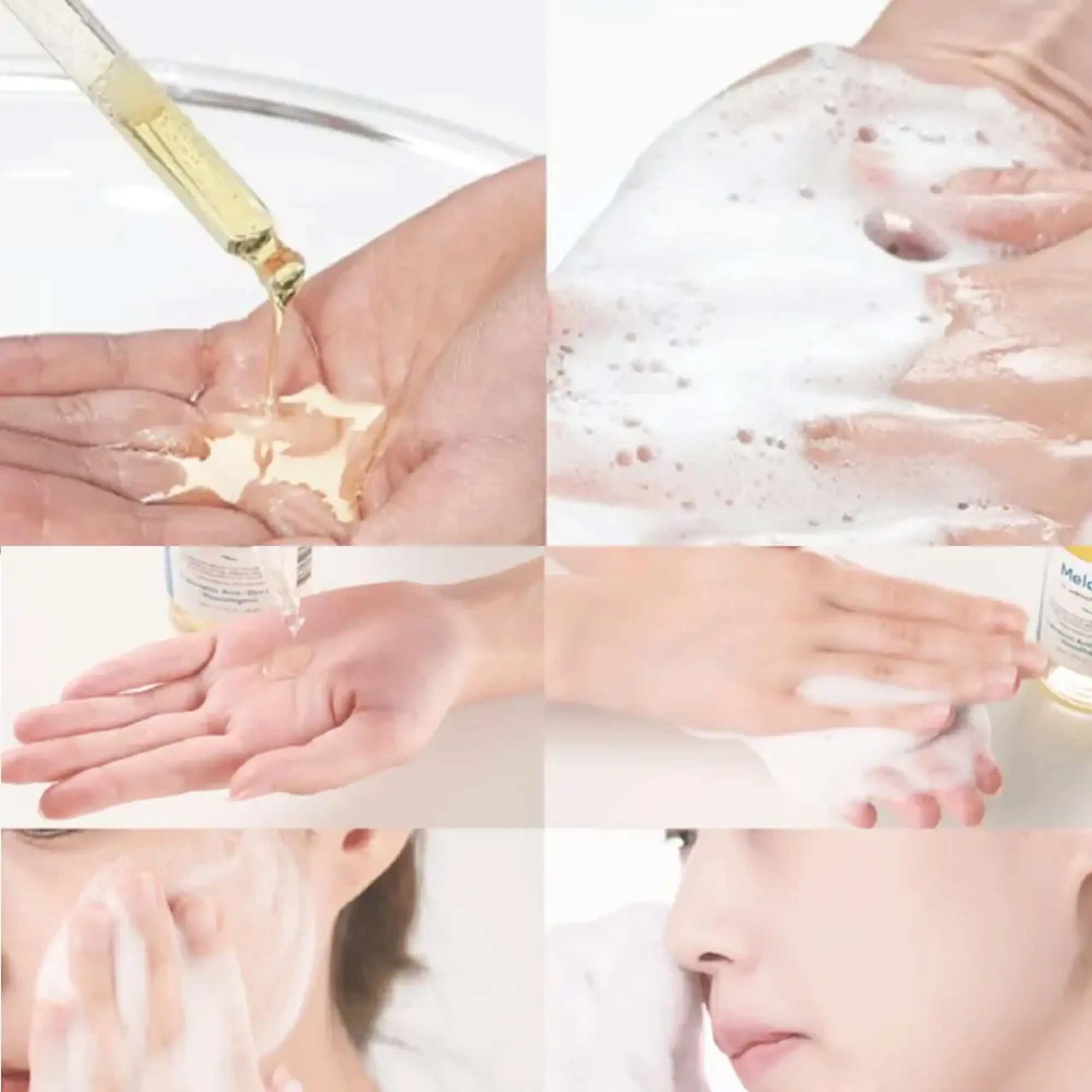 Spumă-ulei iluminator pentru spălare și demachiere 2 în1 Dr.Melaxin TX Ampoule Cleanser 100ml