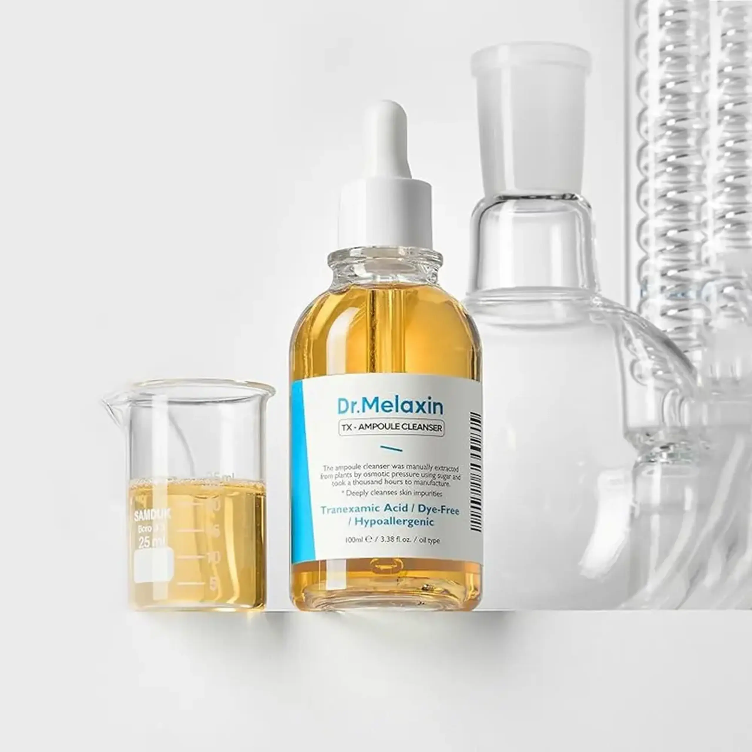 Spumă-ulei iluminator pentru spălare și demachiere 2 în1 Dr.Melaxin TX Ampoule Cleanser 100ml