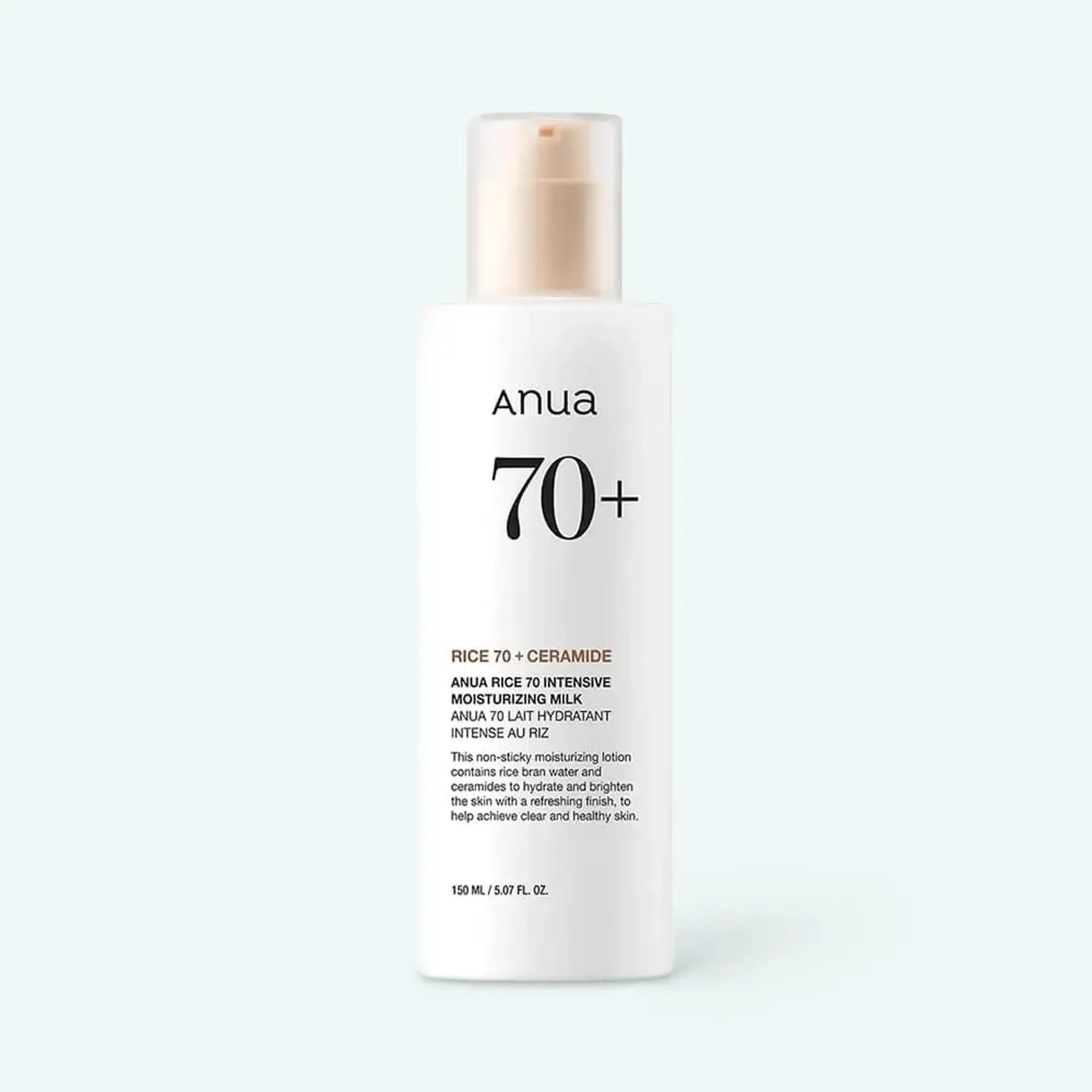 Lăptișor-emulsie hidratantă cu extract de orez și ceramide Anua Rice 70 Intense Moisturizing Milk 150ml