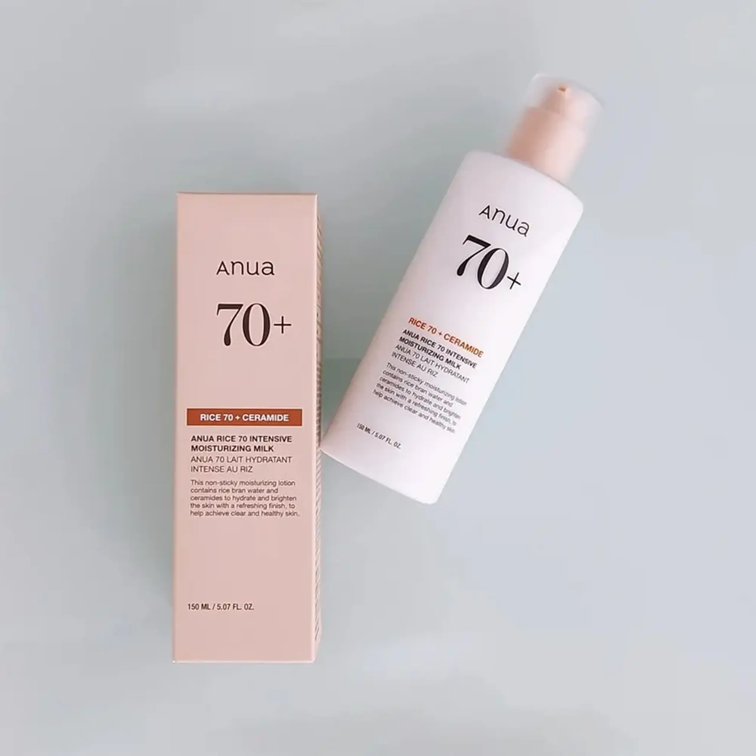 Lăptișor-emulsie hidratantă cu extract de orez și ceramide Anua Rice 70 Intense Moisturizing Milk 150ml