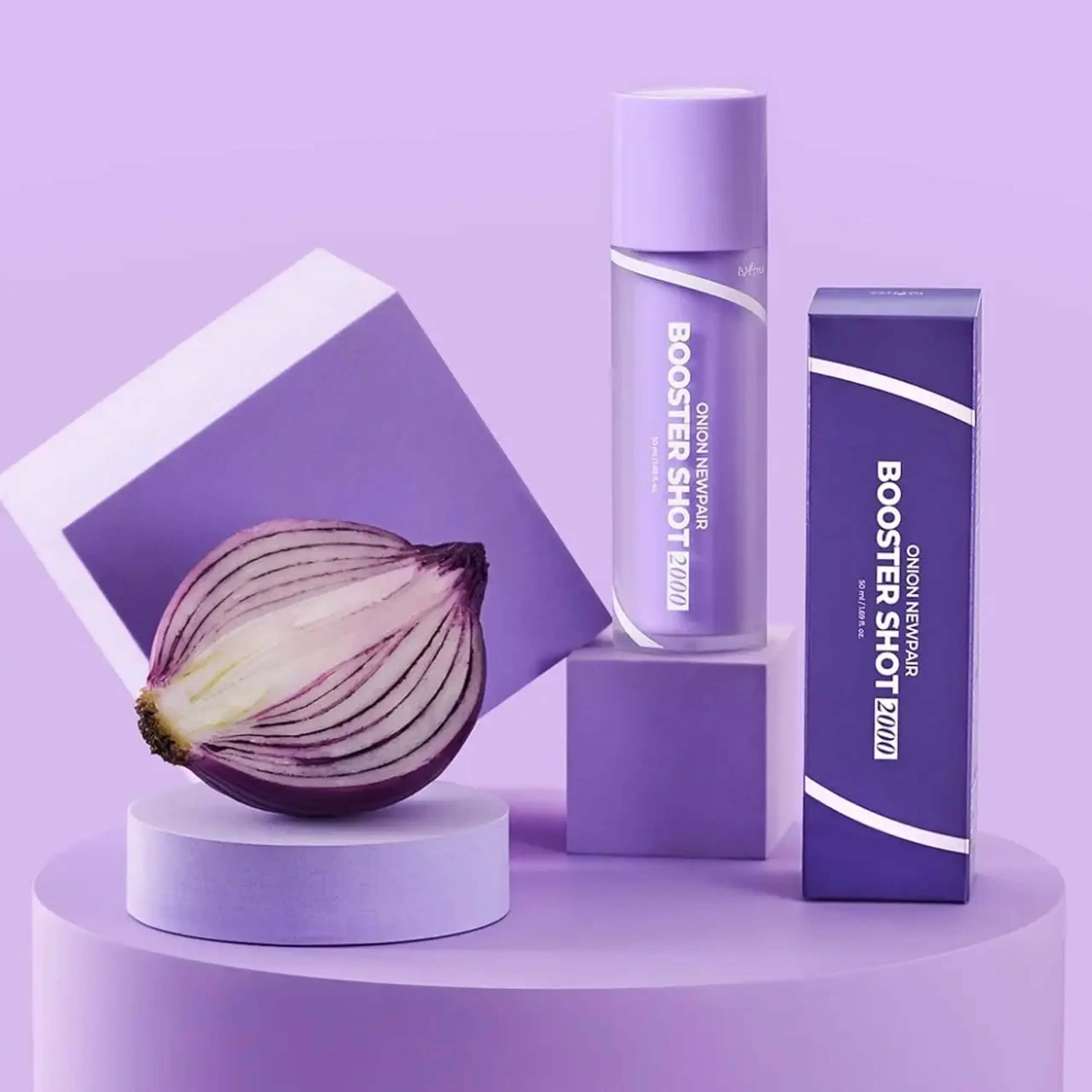 Ser-booster intensiv cu extract de ceapă roșie și spicule IsNtree Onion Newpair Booster Shot 2000 50ml