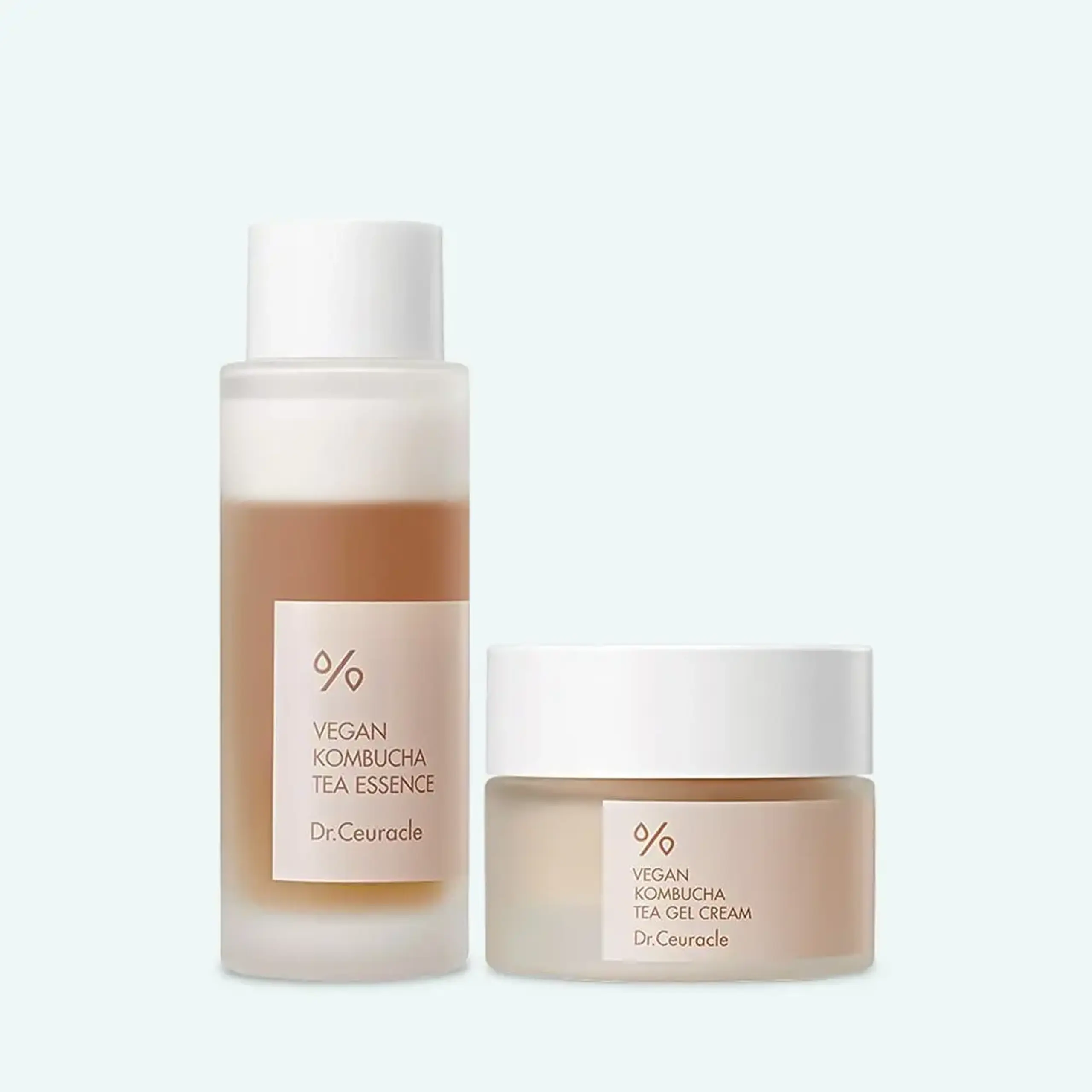 Dr.Ceuracle Vegan Kombucha Tea Beginning Set (essence 50ml+cream 30g)