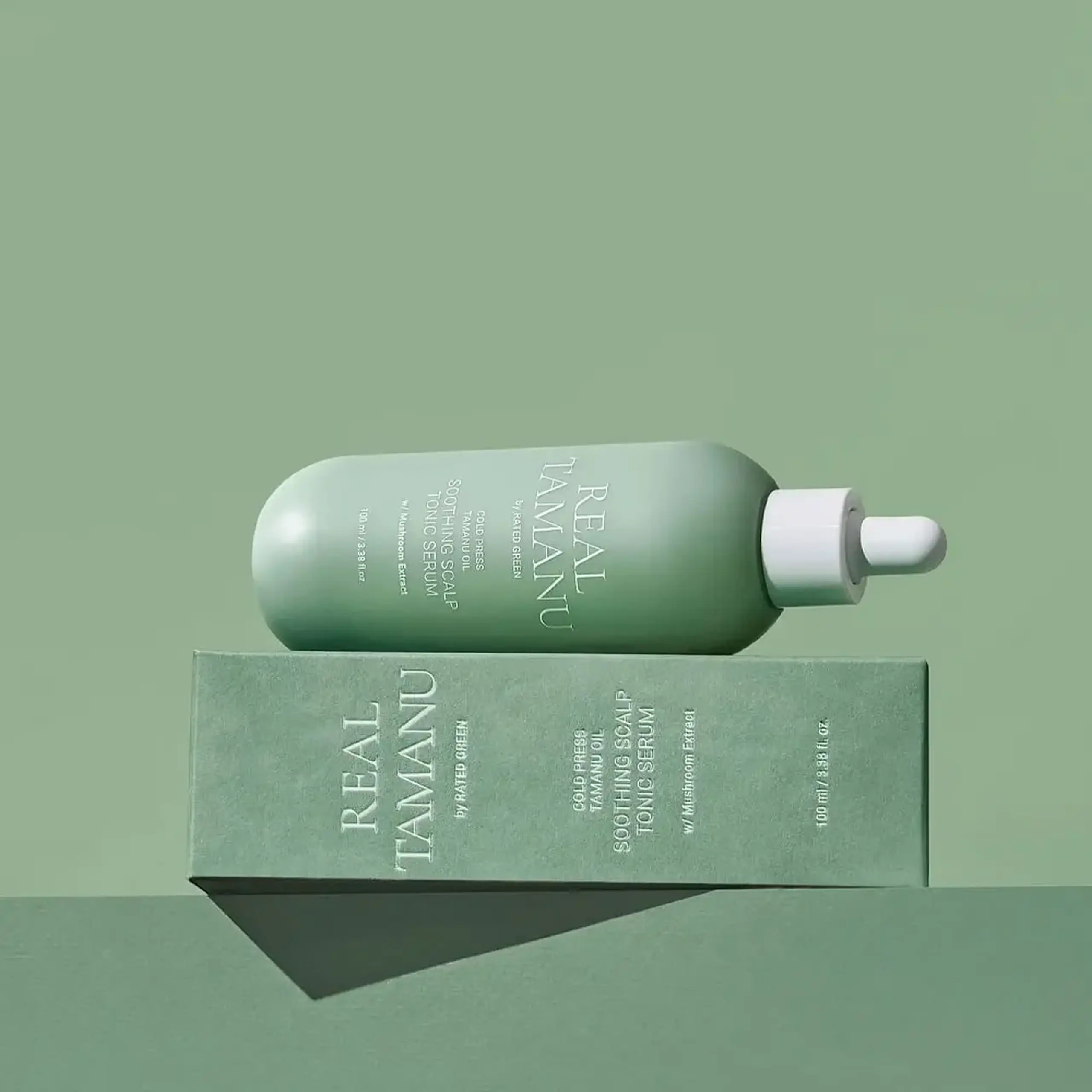 Ser pentru Scalp Hidratare, Calmare și Creștere Fortificată Rate Green Cold Pressed Tamanu Oil Soothing Scalp Tonic Serum 100ml
