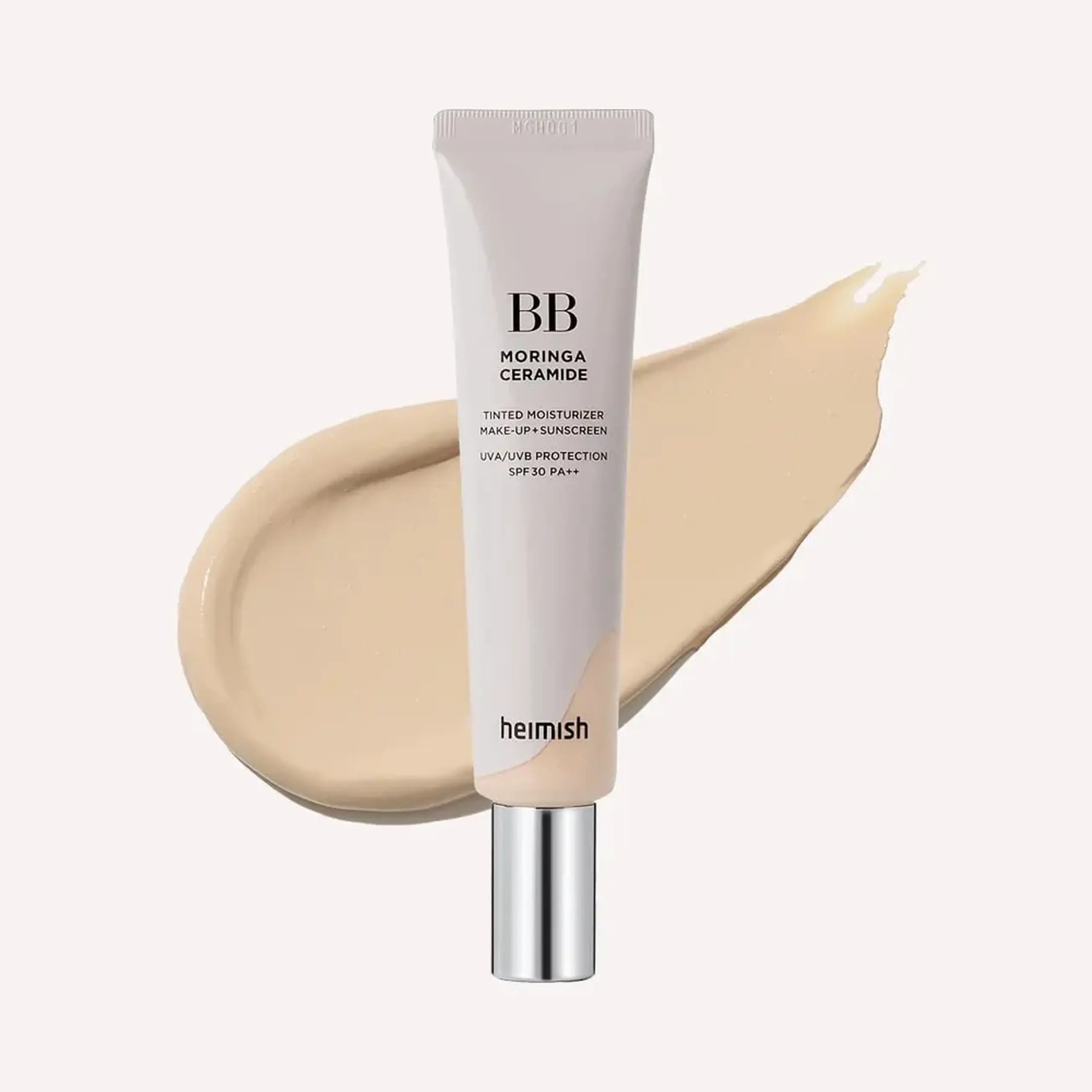 BB hidratant cu ceramide de moringa Heimish Moringa Ceramide BB Cream SPF 30 PA++ 19 Fair Beige 30ml