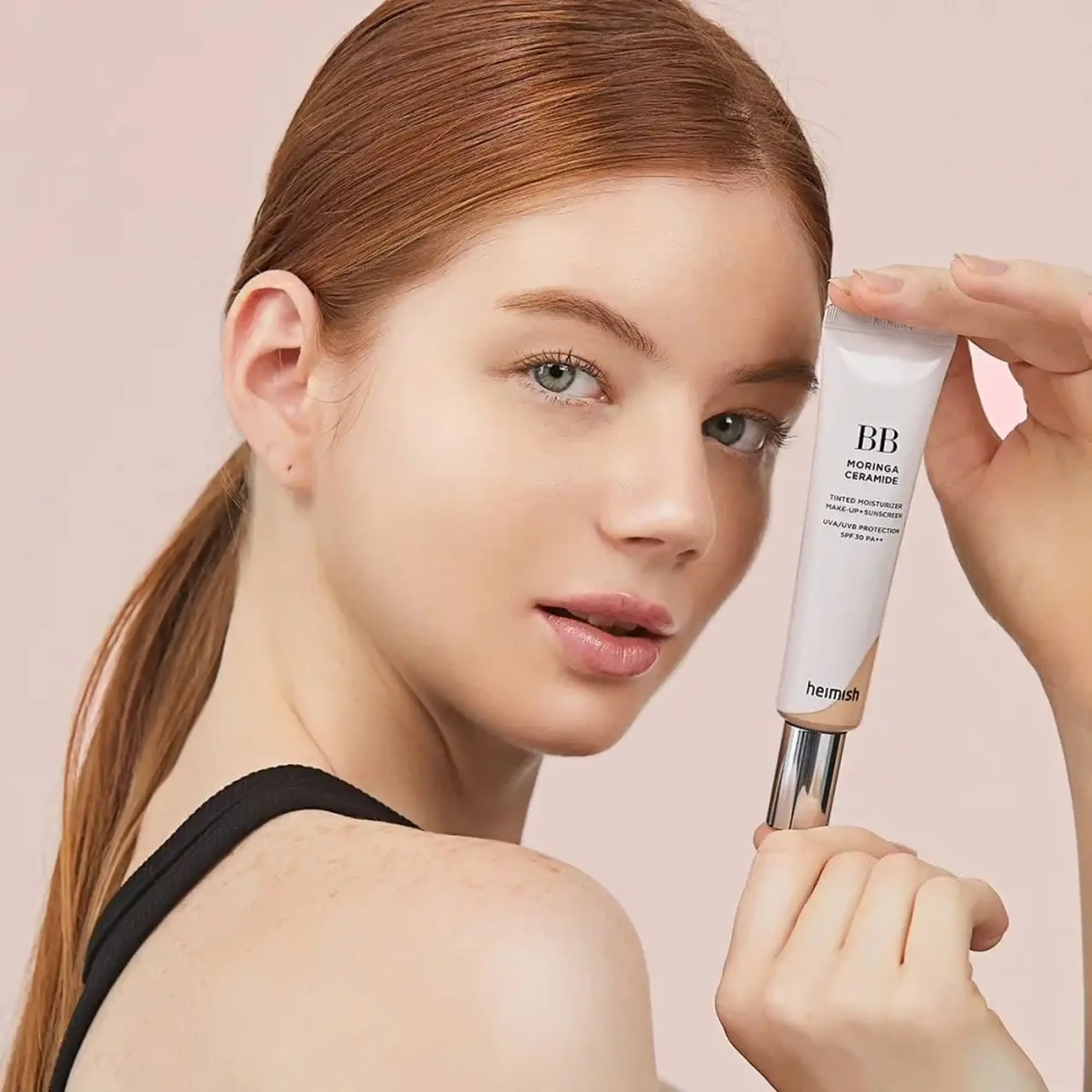 BB hidratant cu ceramide de moringa Heimish Moringa Ceramide BB Cream SPF 30 PA++ 19 Fair Beige 30ml