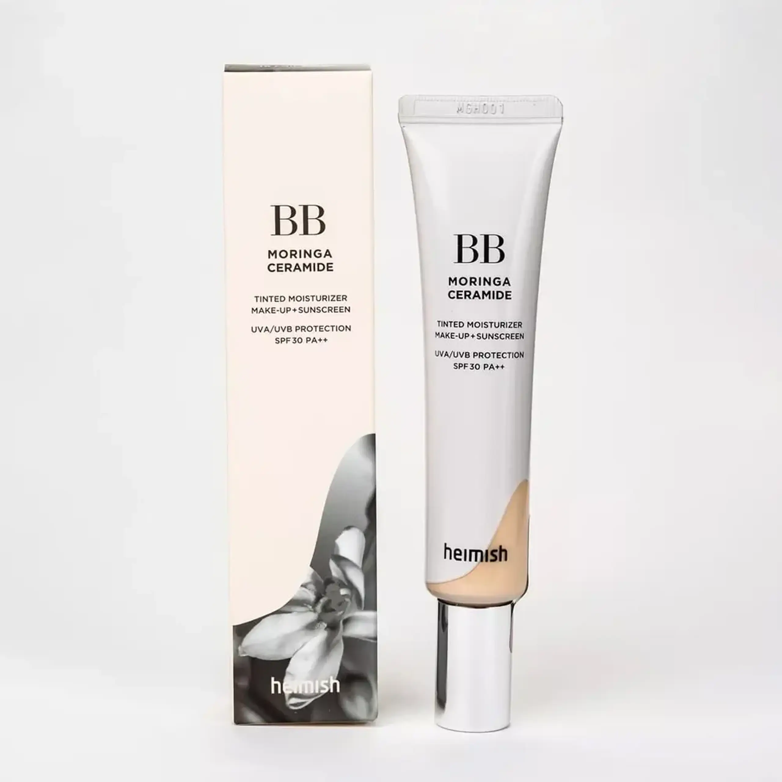 BB hidratant cu ceramide de moringa Heimish Moringa Ceramide BB Cream SPF 30 PA++ 19 Fair Beige 30ml