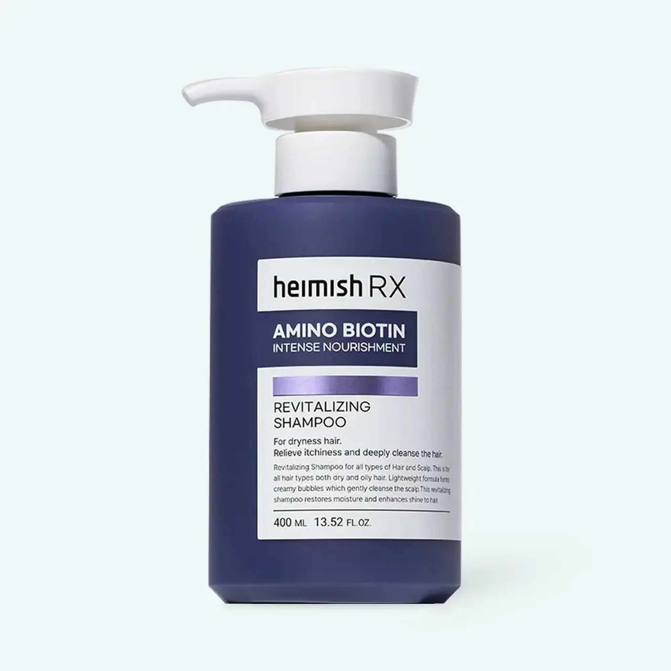 Șampon hrănitor pentru volum și regenerare Heimish RX Amino Biotin Revitalizing Shampoo 400 ml