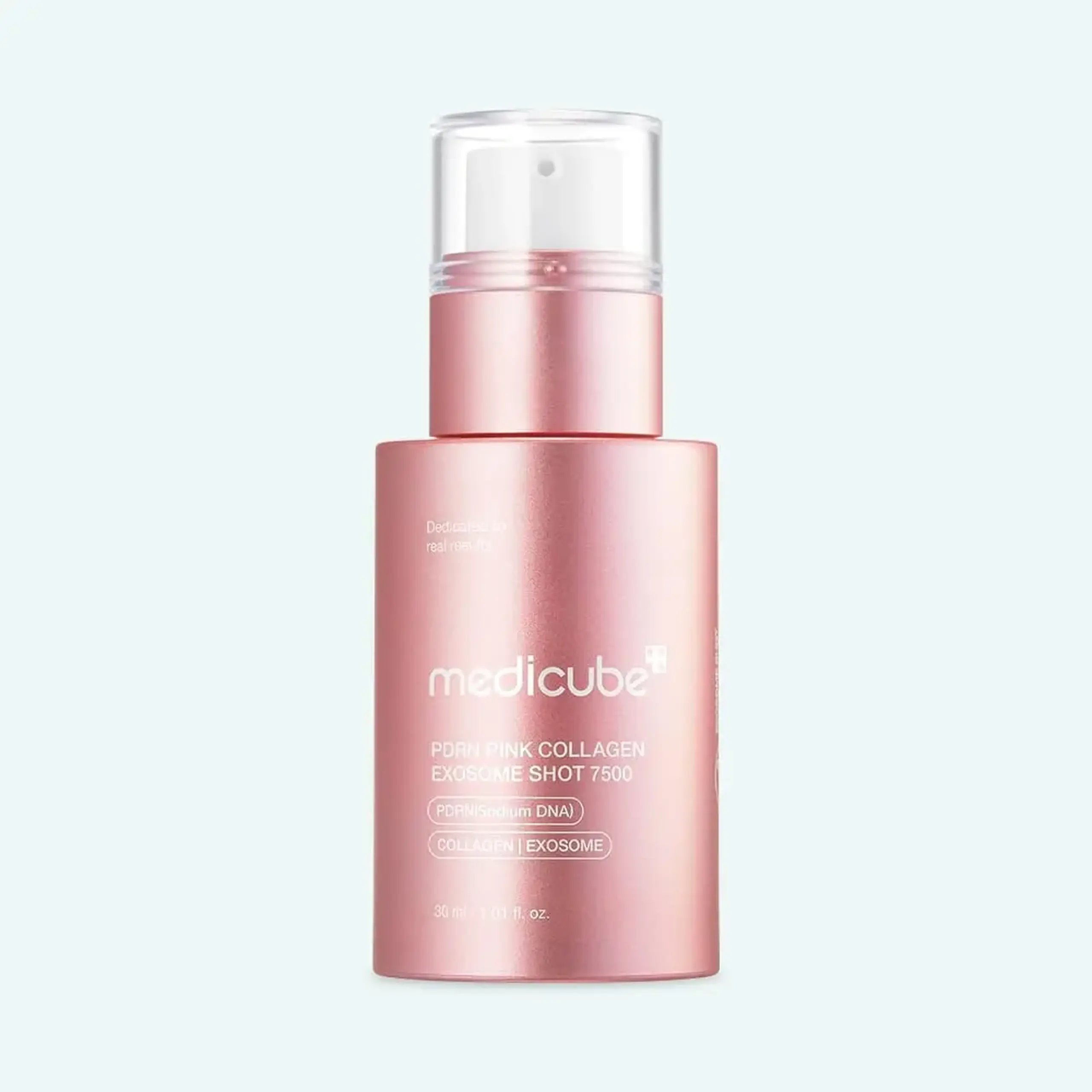 Ser ultra-concentrat cu exozomi și PDRN pentru revitalizare Medicube PDRN Pink Collagen Exosome Shot 7500 - 30ml