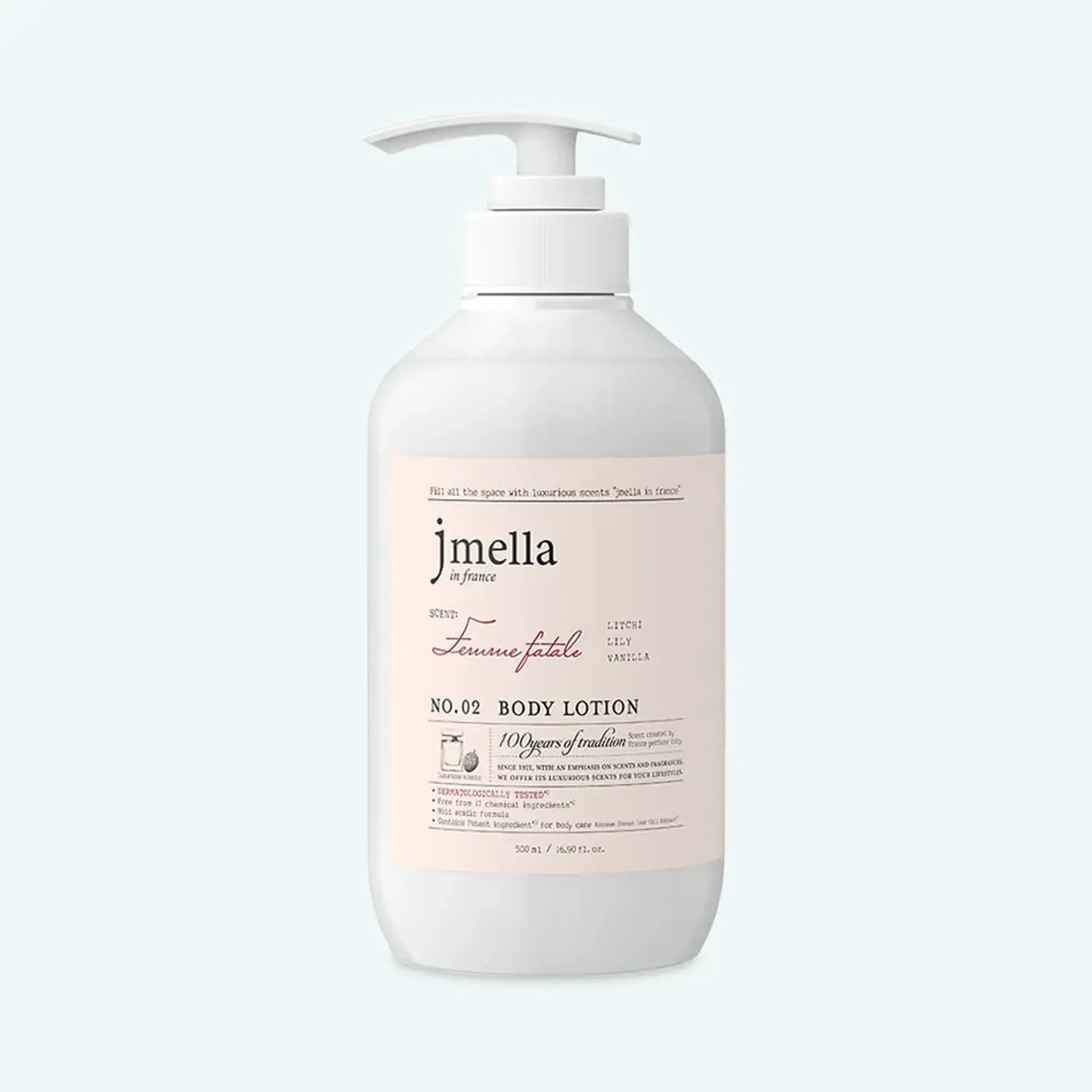 Loțiunea parfumată de corp Jmella In France Femme Fatale Body Lotion 500ml