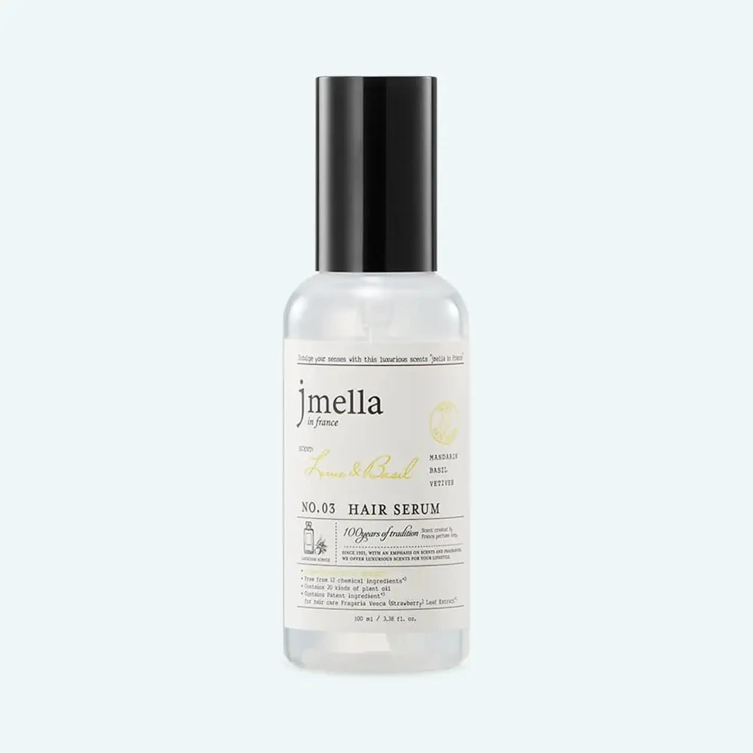 Ser parfumat revitalizant pentru păr Jmella In France Lime & Basil Hair Serum 100ml