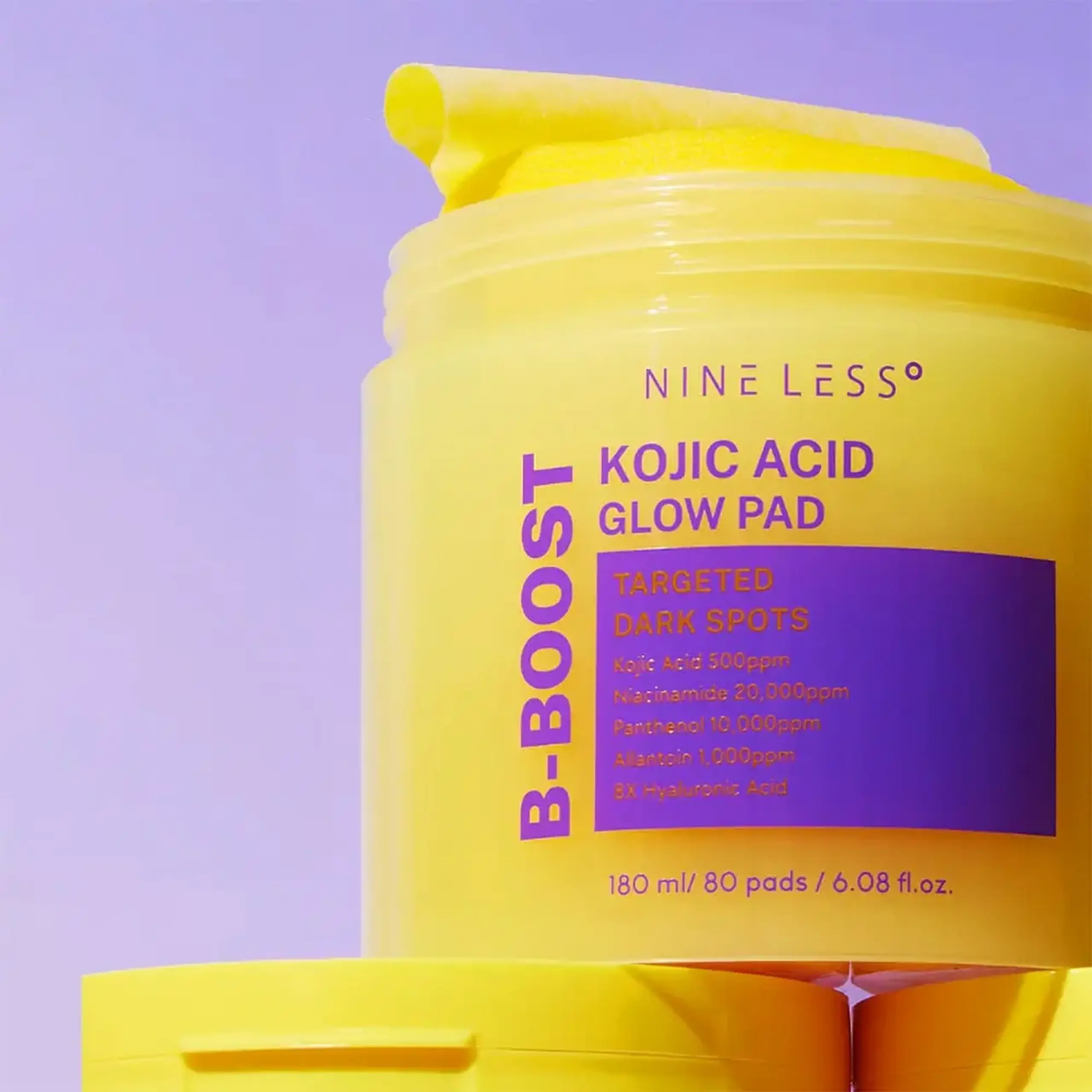 Paduri iluminatoare NINE LESS B-Boost Kojic Acid Glow Pad 80pcs