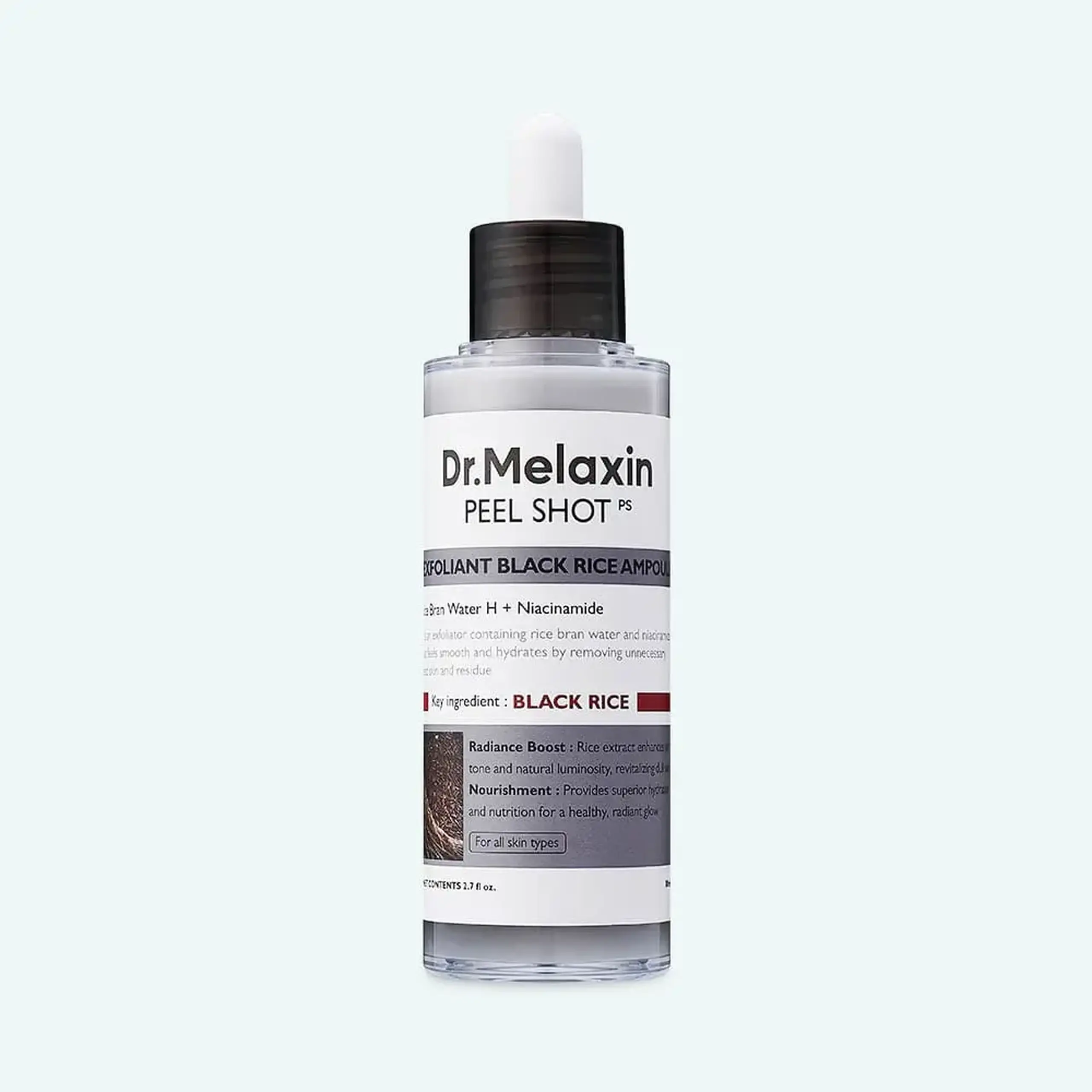 Ser exfoliant Dr.Melaxin Peel Shot Exfoliating Black Rice Ampoule 80ml
