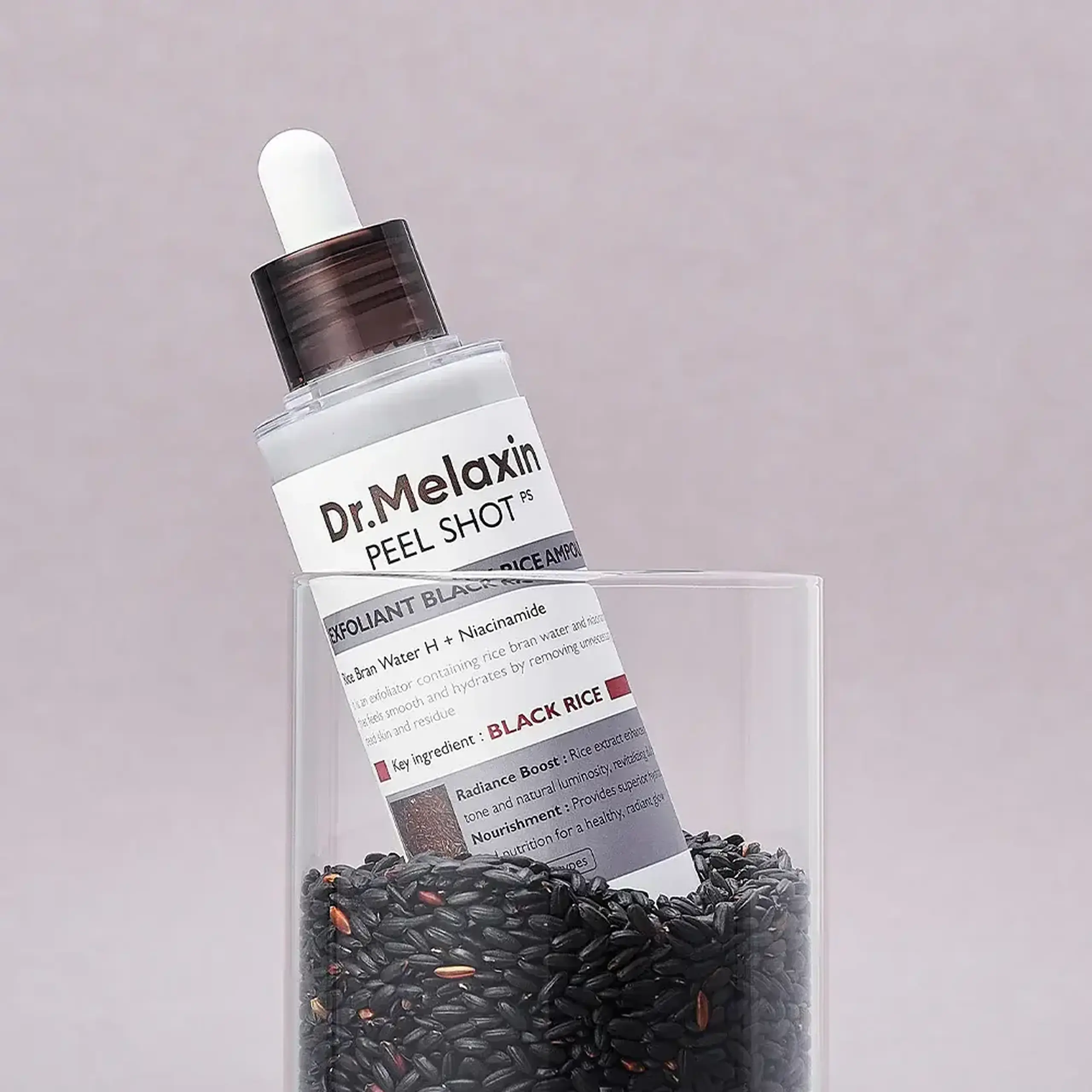 Ser exfoliant Dr.Melaxin Peel Shot Exfoliating Black Rice Ampoule 80ml