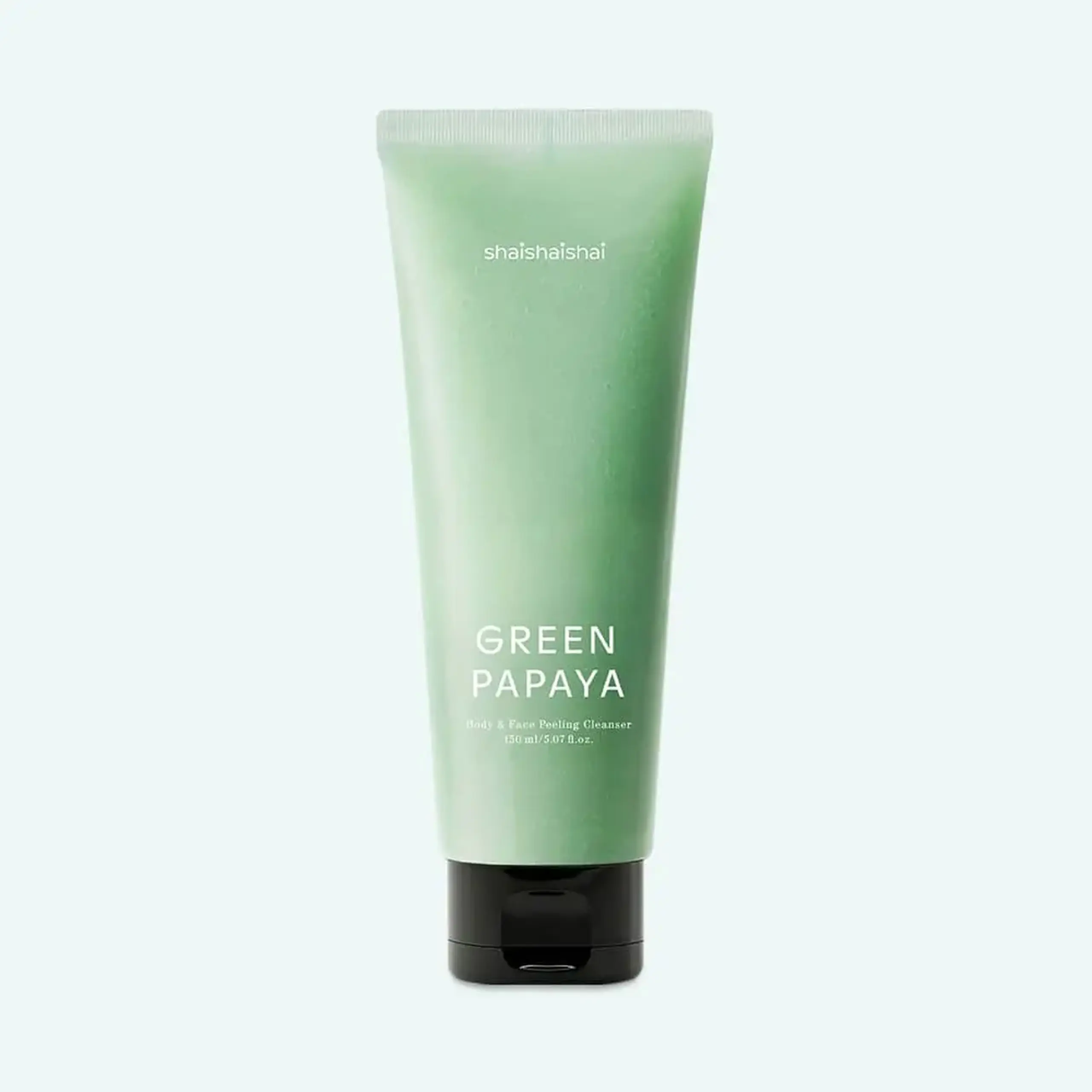 Cleanser exfoliant delicat pentru față și corp shaishaishai Green Papaya Body & Face Peeling Cleanser 150ml