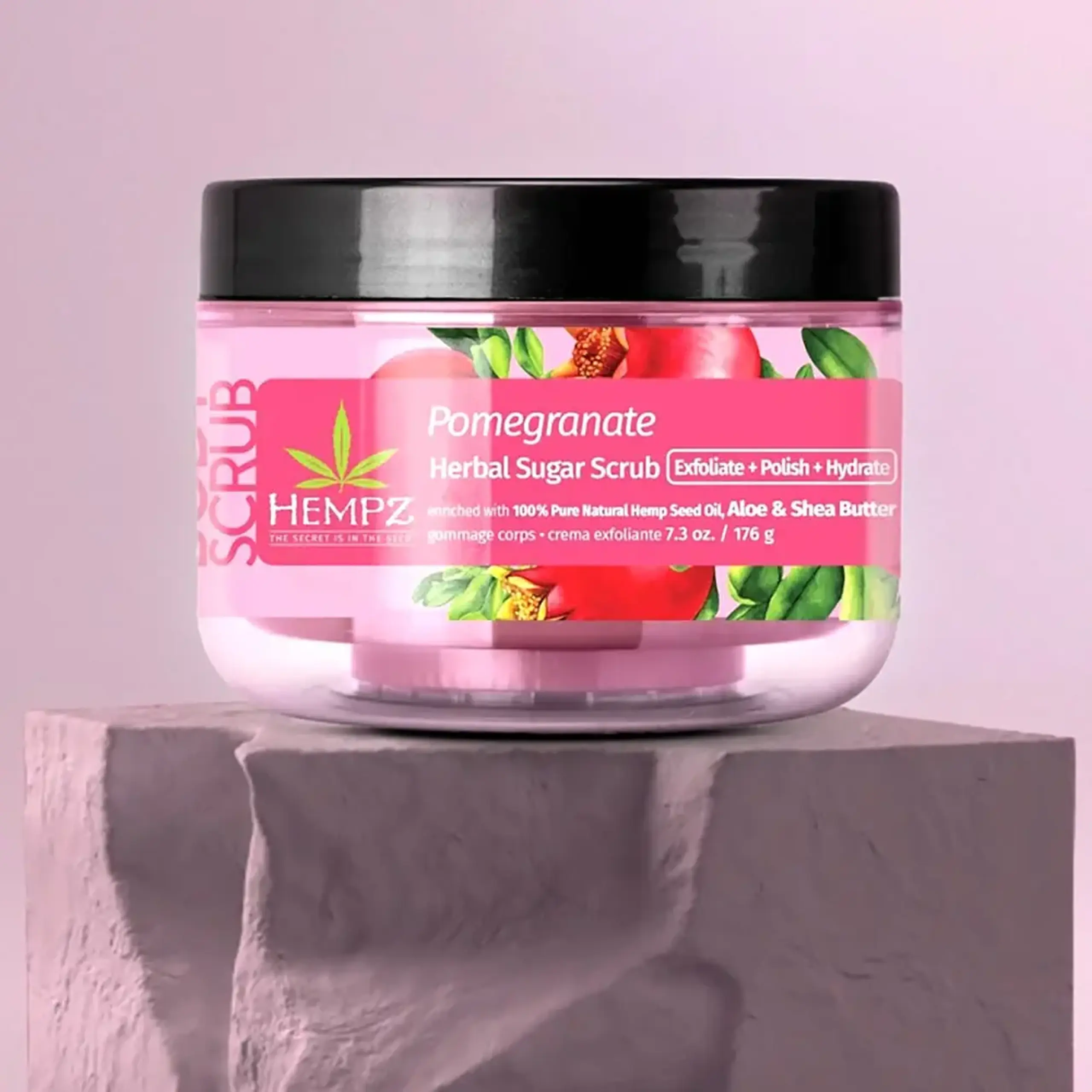 Scrub pentru corp Hempz Pomegranate Herbal Sugar Scrub 176g