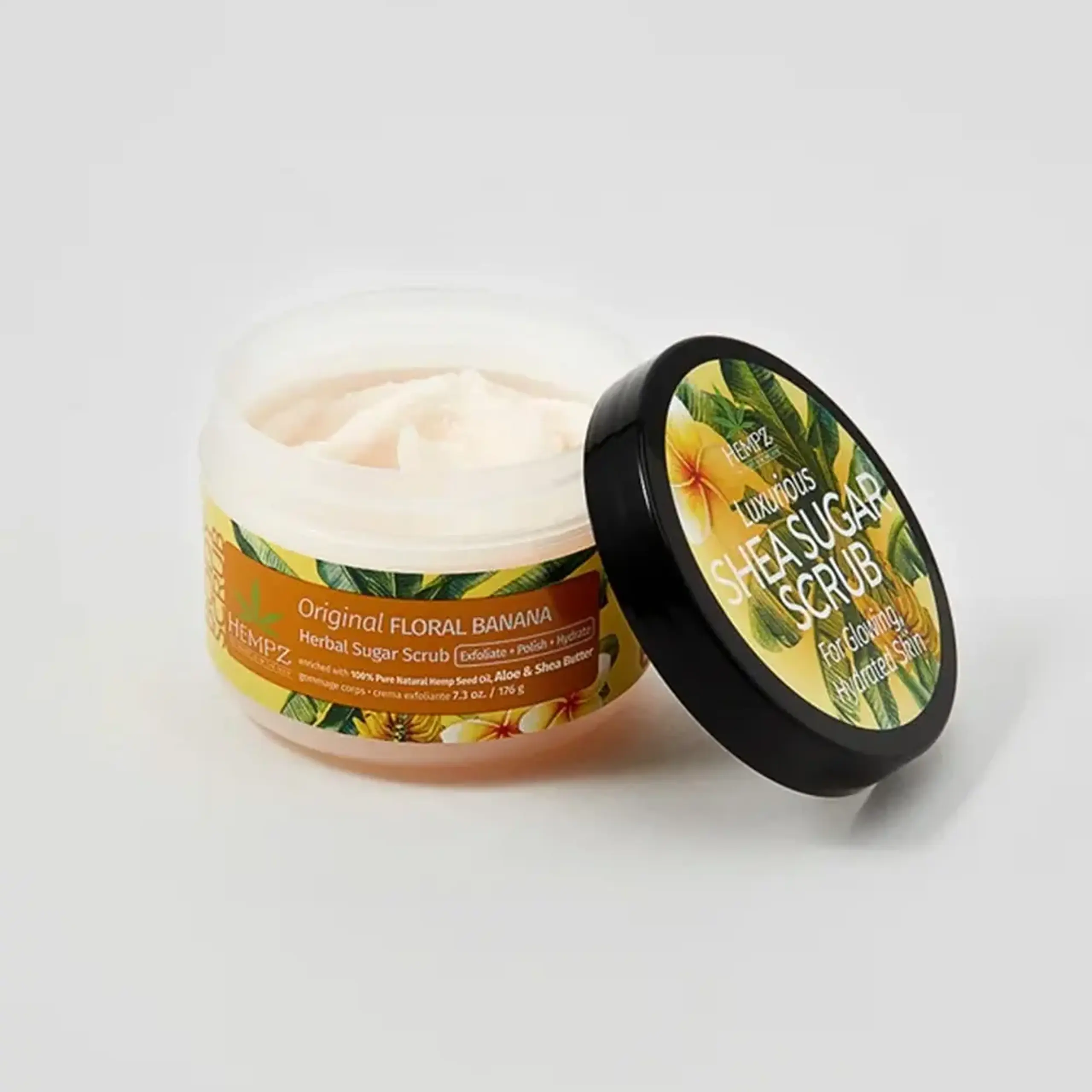 Scrub cu zahăr pentru corp Hempz Sweet Pineapple &amp; Honey Melon Herbal Sugar Scrub 176g