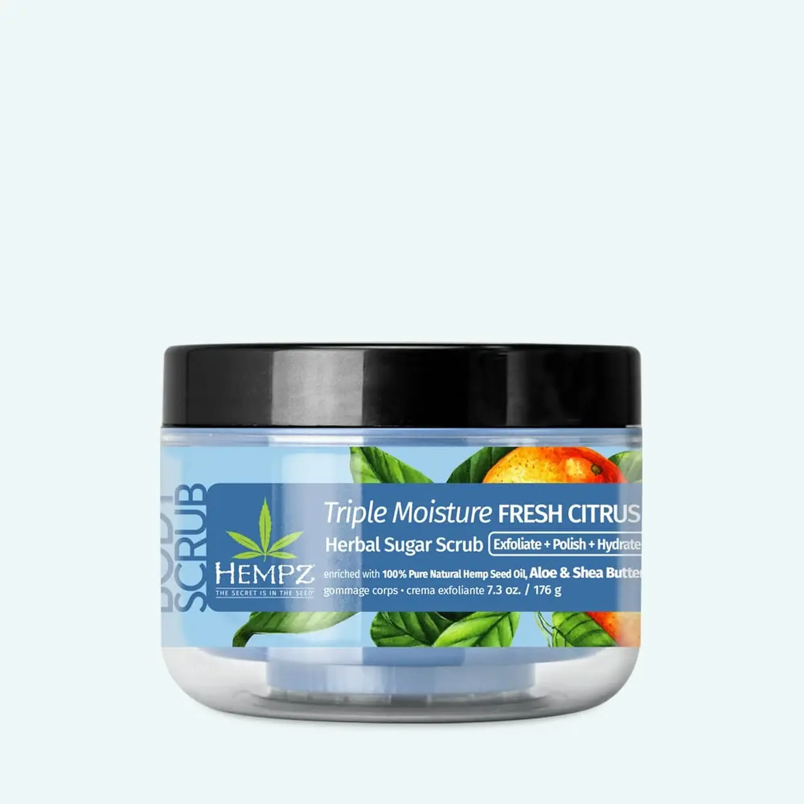 Scrub pentru corp Hempz Triple Moisture Fresh Citrus Herbal Sugar Scrub 176g