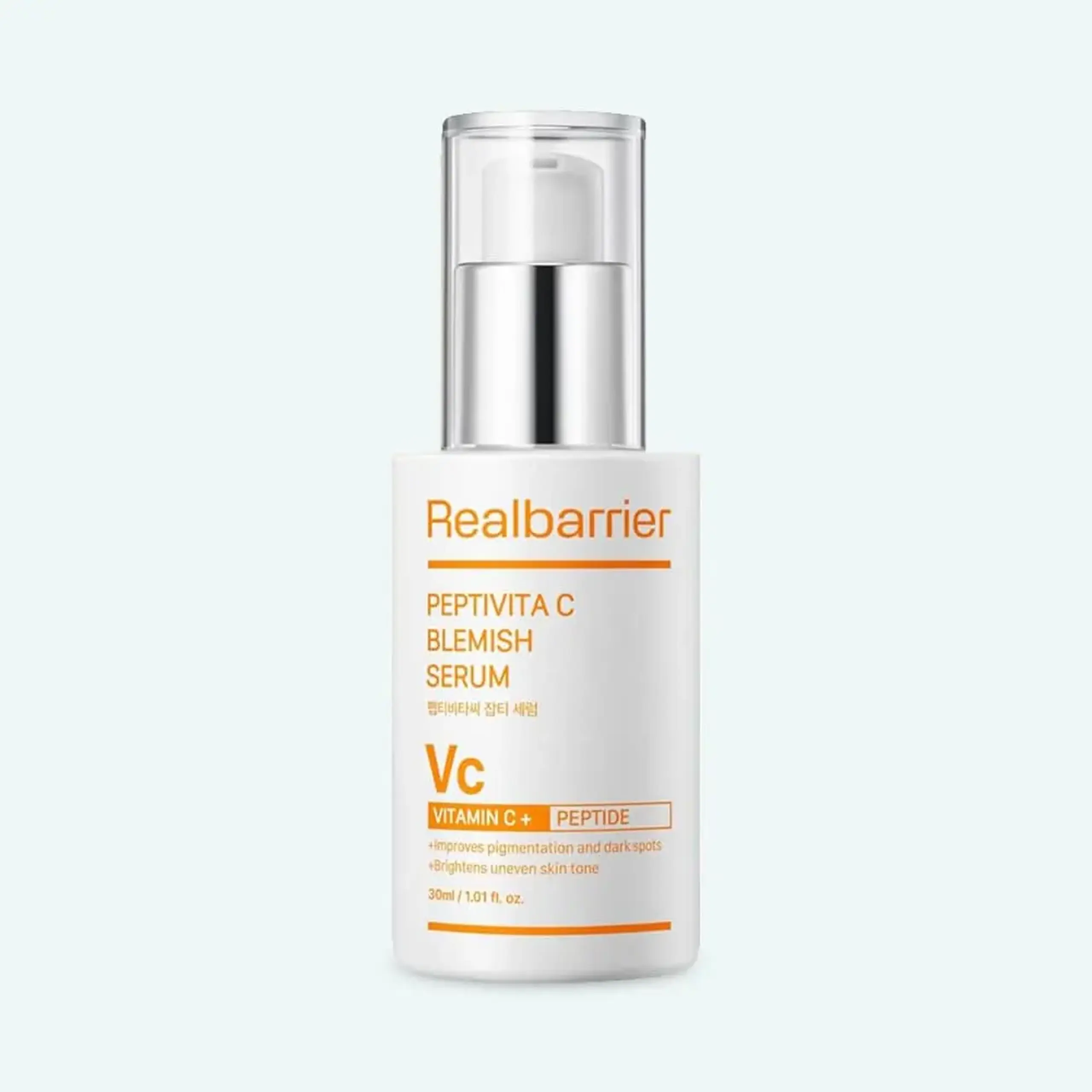 Serum împotriva pigmentării cu peptide Real Barrier Peptivita C Blemish Serum 30ml