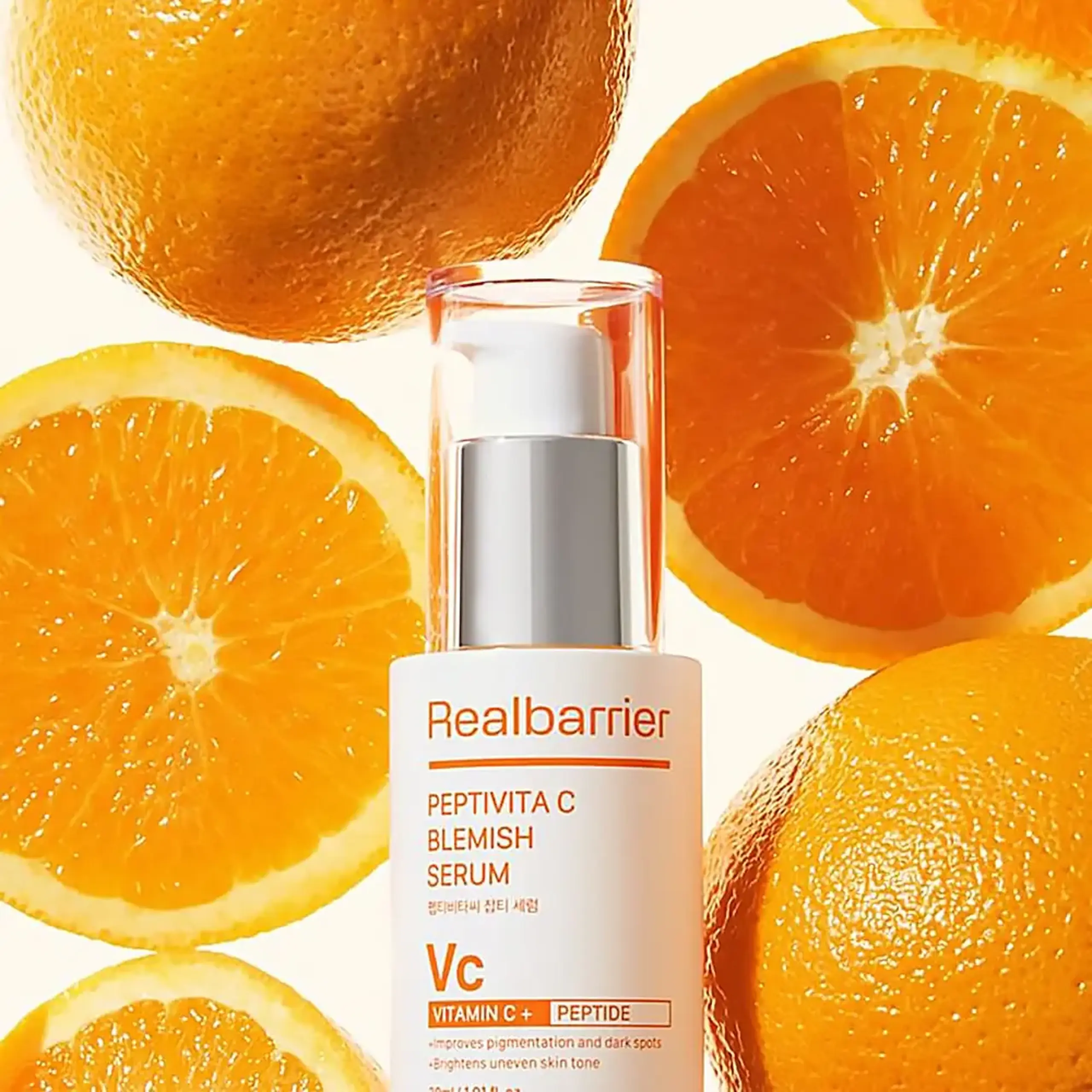 Serum împotriva pigmentării cu peptide Real Barrier Peptivita C Blemish Serum 30ml