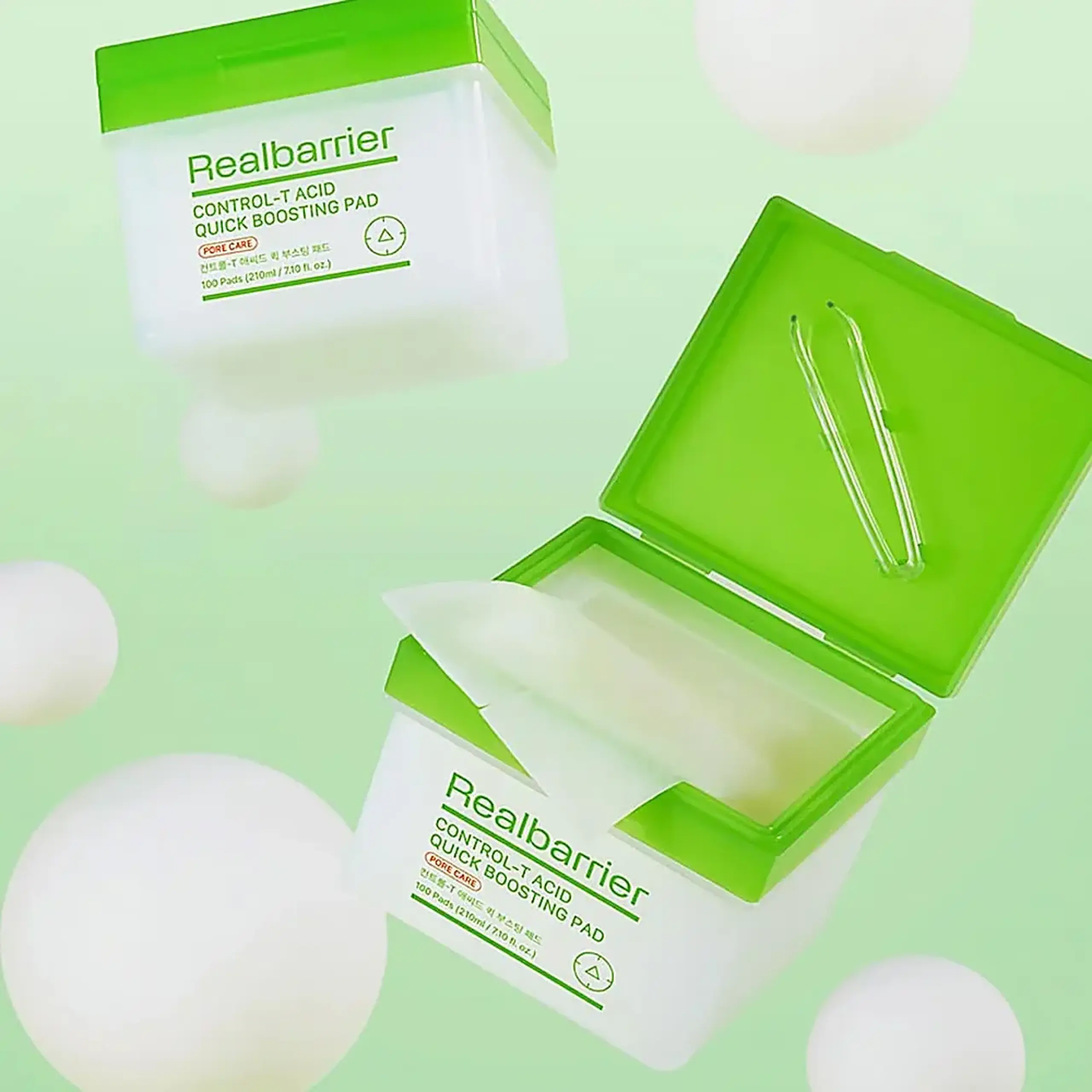 Paduri exfoliante Real Barrier Control-T Acid Quick Boosting Pad 100pcs