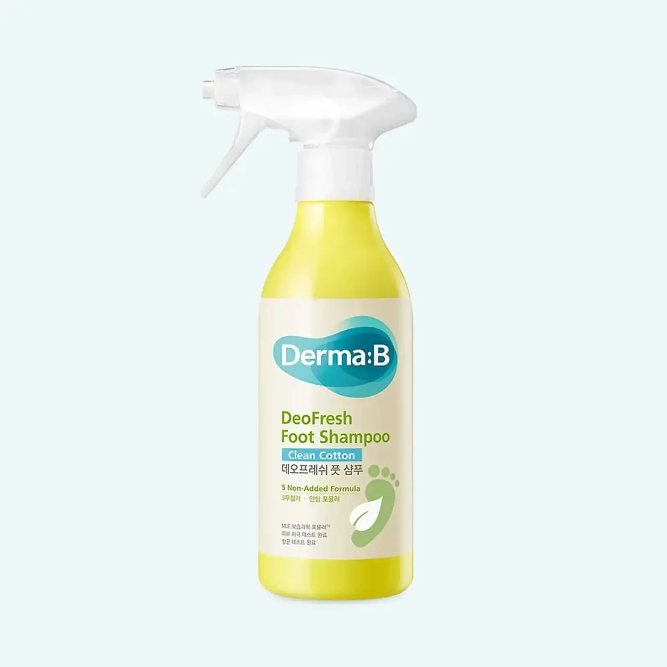 Șampon pentru igiena picioarelor Derma:B DeoFresh Foot Shampoo #Clean Cotton 400mL