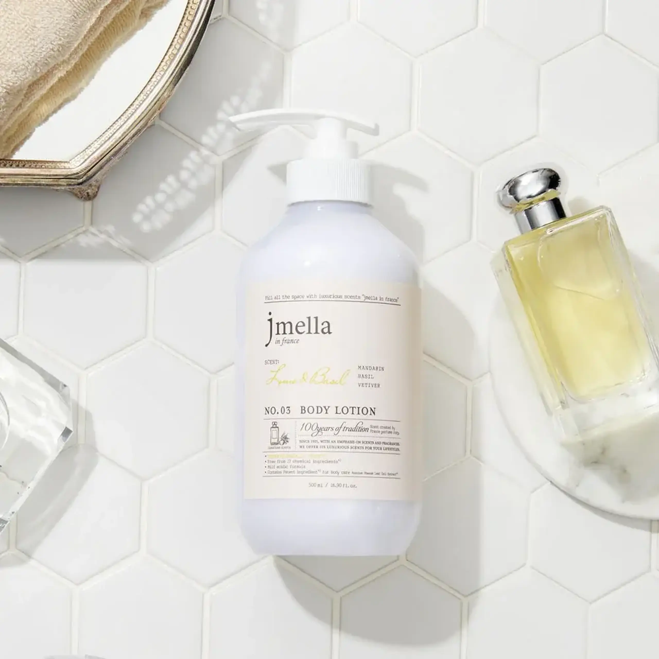 Loțiune de corp Jmella In France Lime &amp; Basil Body Lotion 500ml