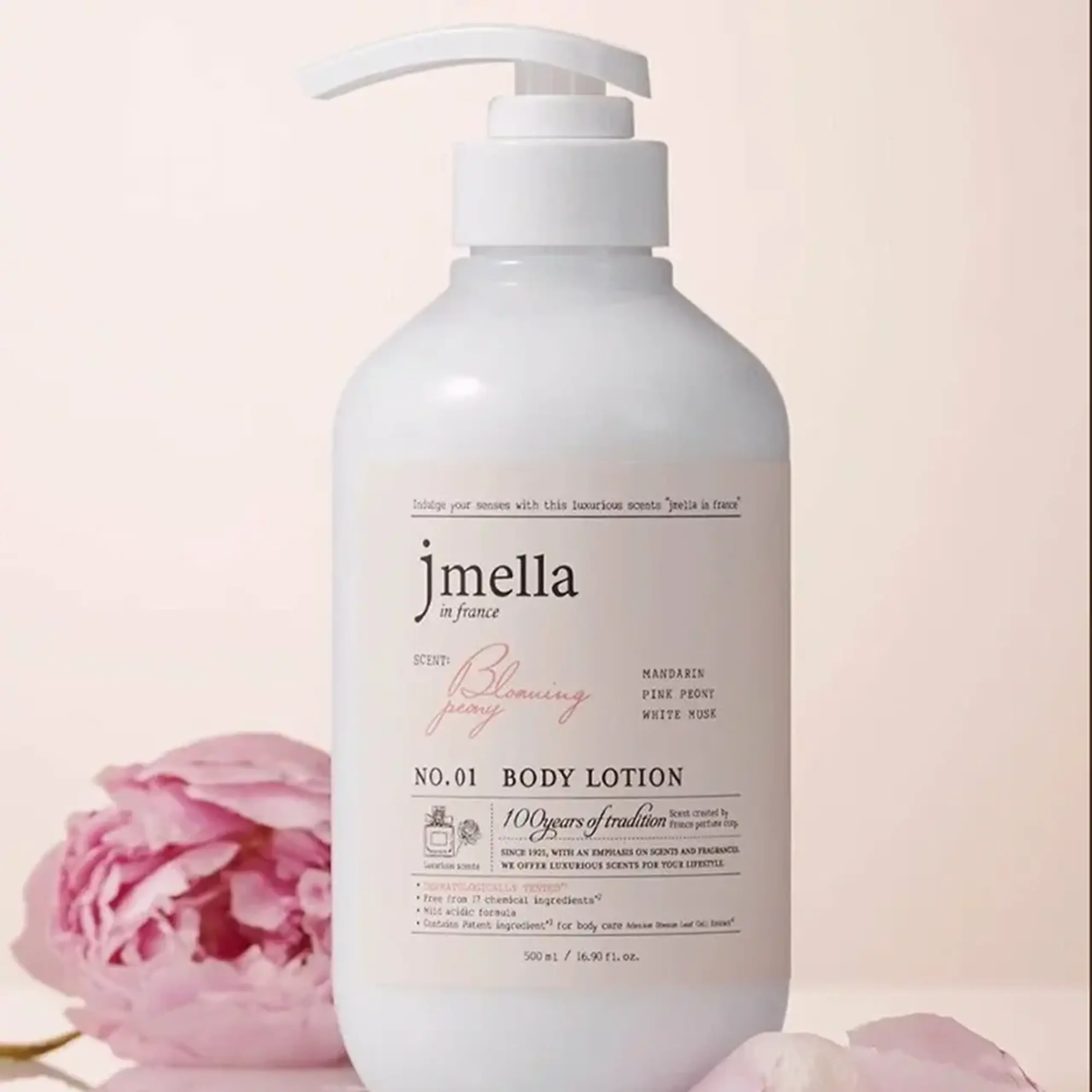 Loțiune catifelată pentru corp Jmella in france Blooming Peony Body Lotion 500ml