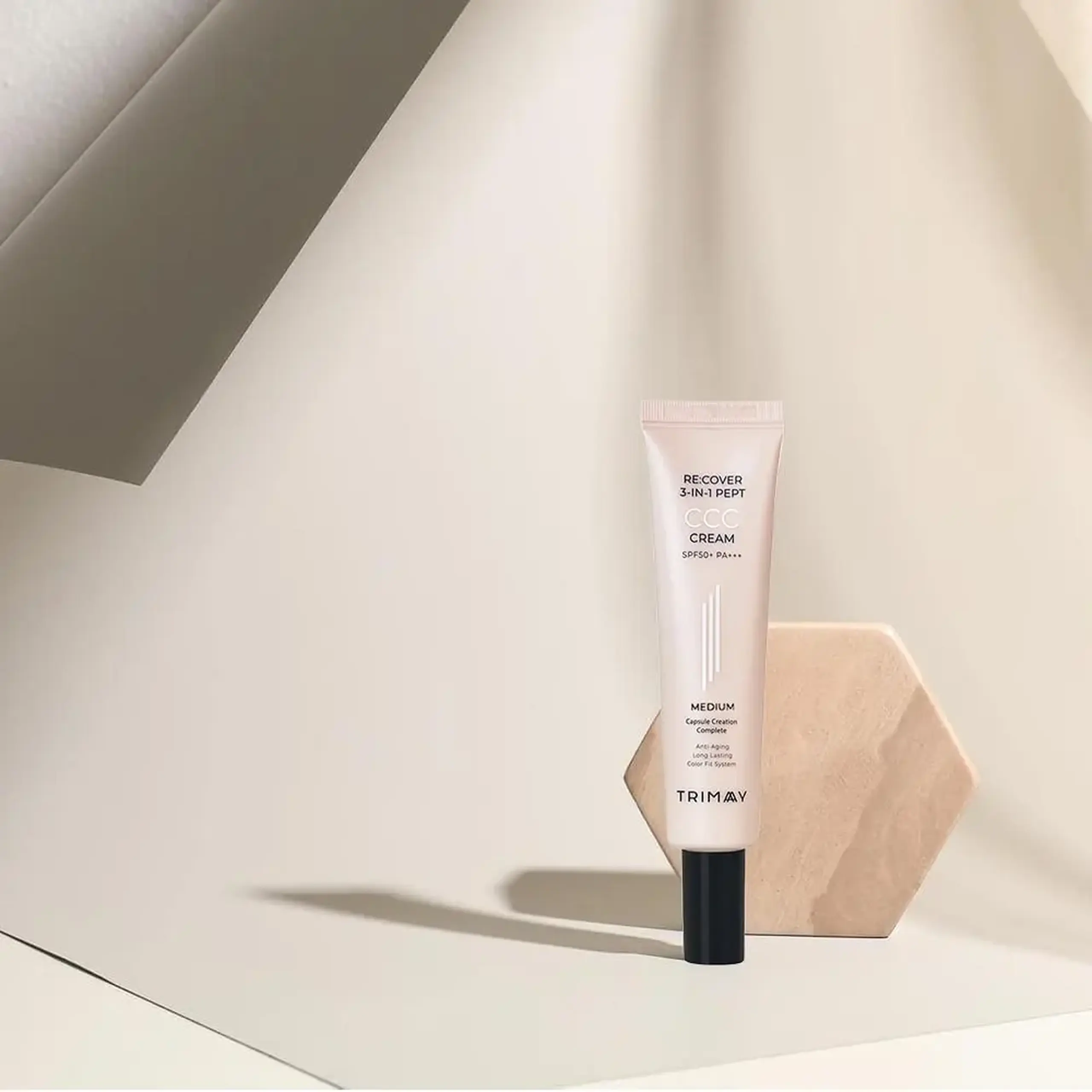 CC-cream multifuncțional Trimay Re:cover 3-in-1 Pept CCC Cream Medium SPF50+PA+++ 30ml