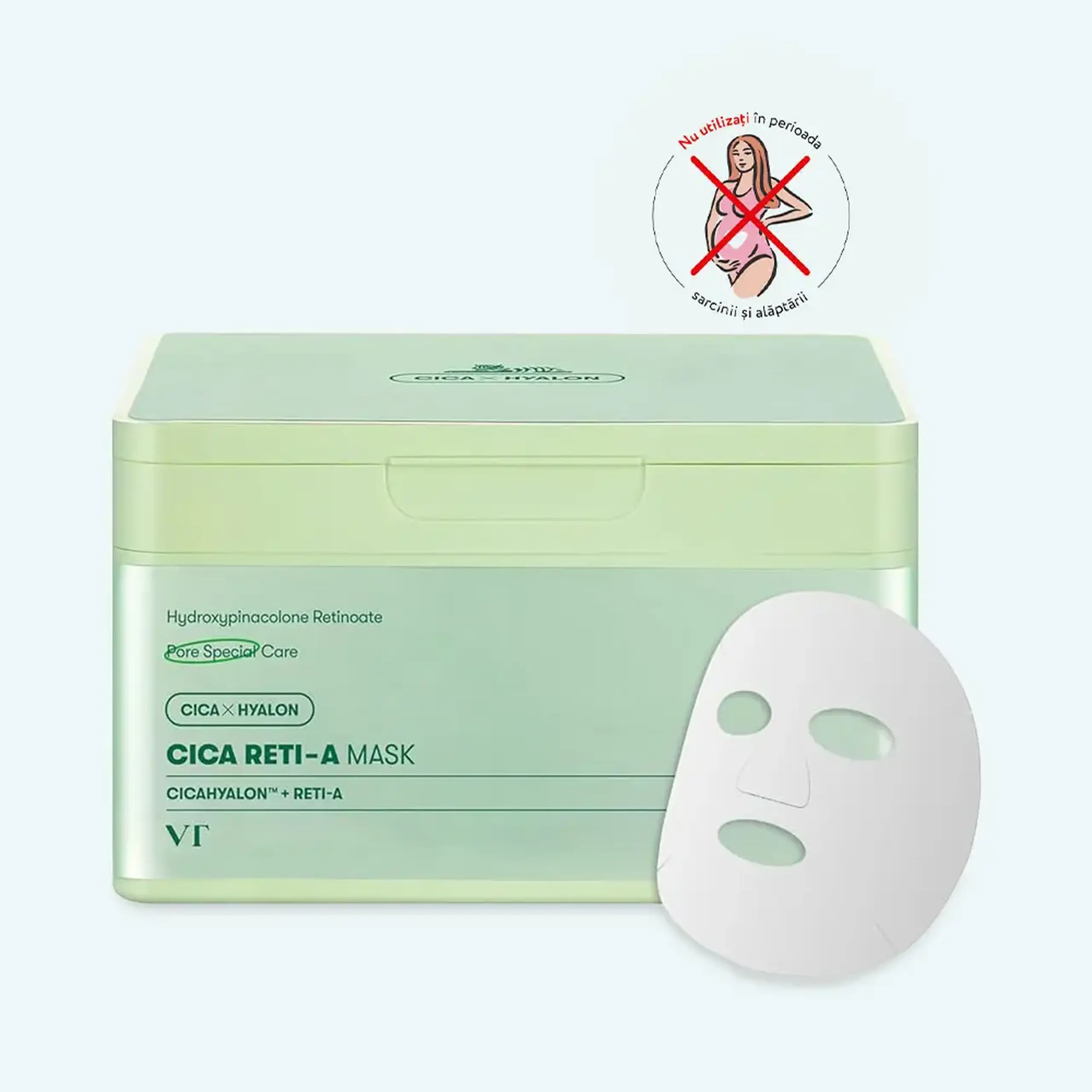 Set de măști pentru rafinarea porilor VT Cosmetics Cica Reti-A Mask 30pcs