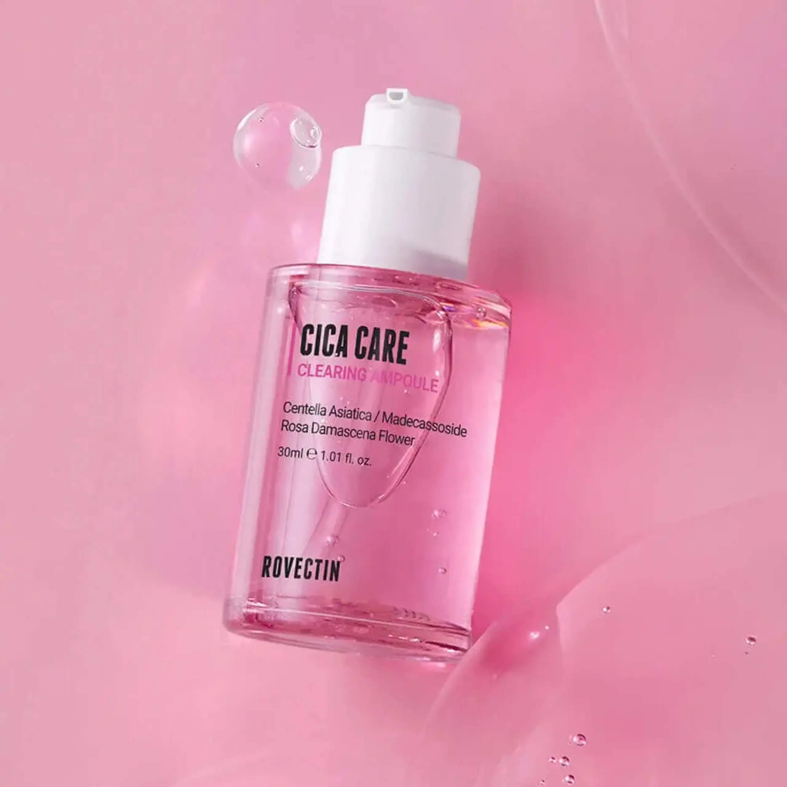Ser calmant pentru piele sensibilă și problematică Rovectin Cica Care Clearing Ampoule 30ml