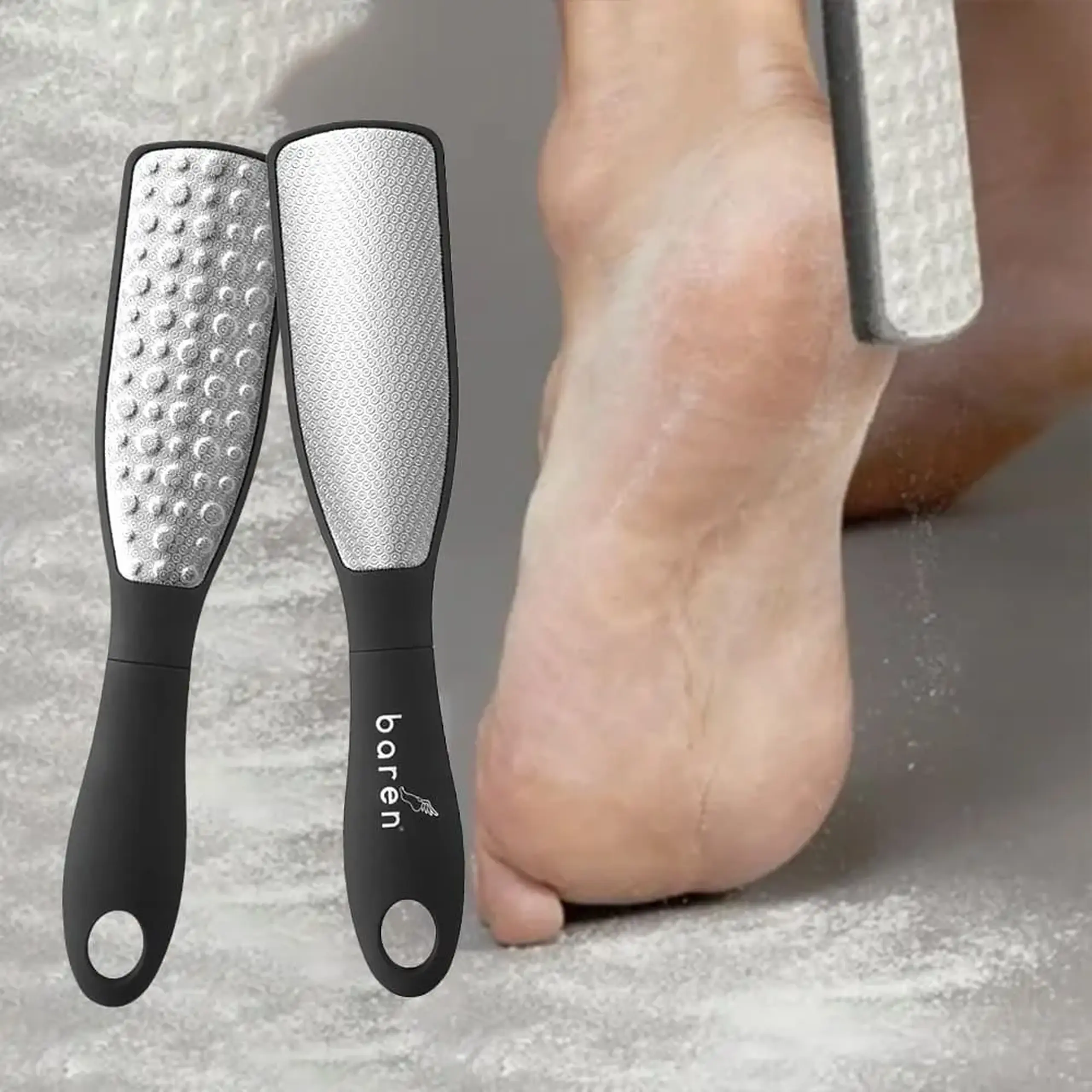 Pilă profesională pentru călcâie Baren Callus Remover Magic Stainless Pro Dobule Sided Foot File 1pcs