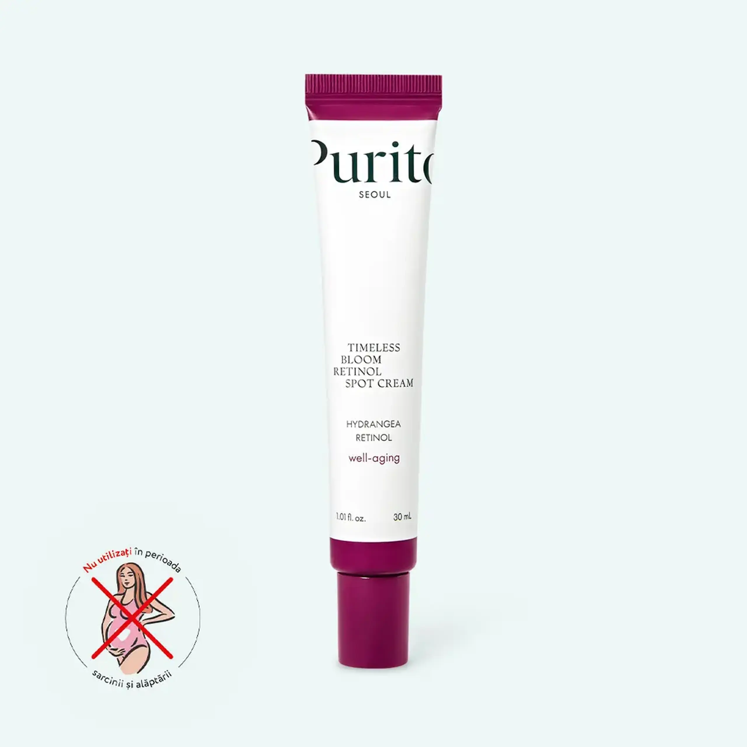 Cremă anti-age cu retinol Purito Seoul Timeless Bloom Retinol Spot Cream 30ml