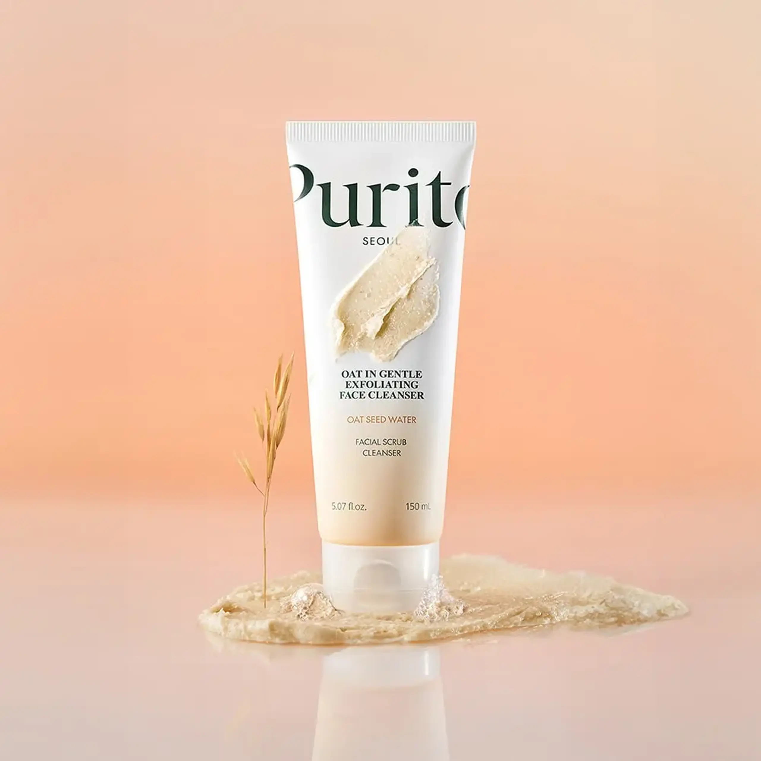Cleanser–exfoliant blând 2-în-1 Purito Oat-in Gentle Exfoliating Face Cleanser 150ml