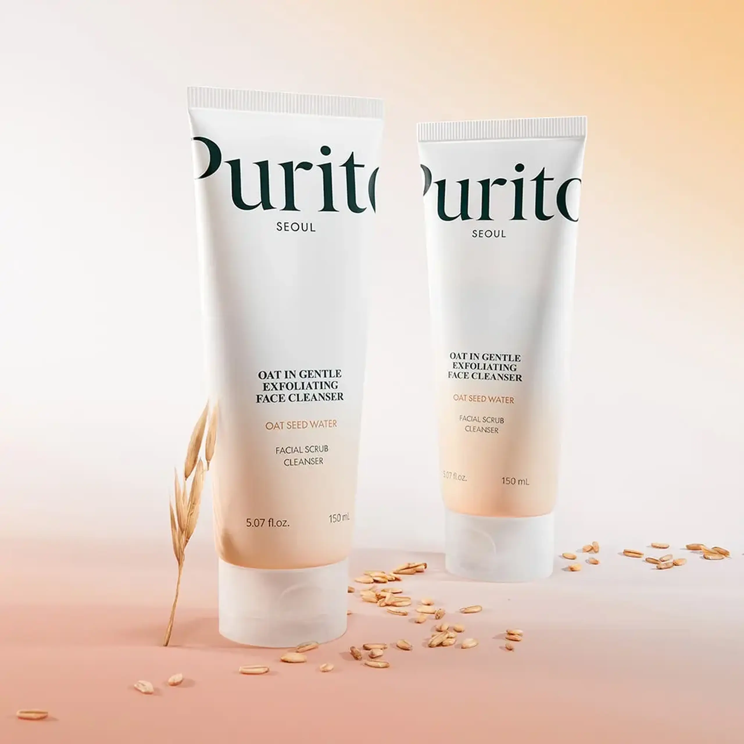 Cleanser–exfoliant blând 2-în-1 Purito Oat-in Gentle Exfoliating Face Cleanser 150ml