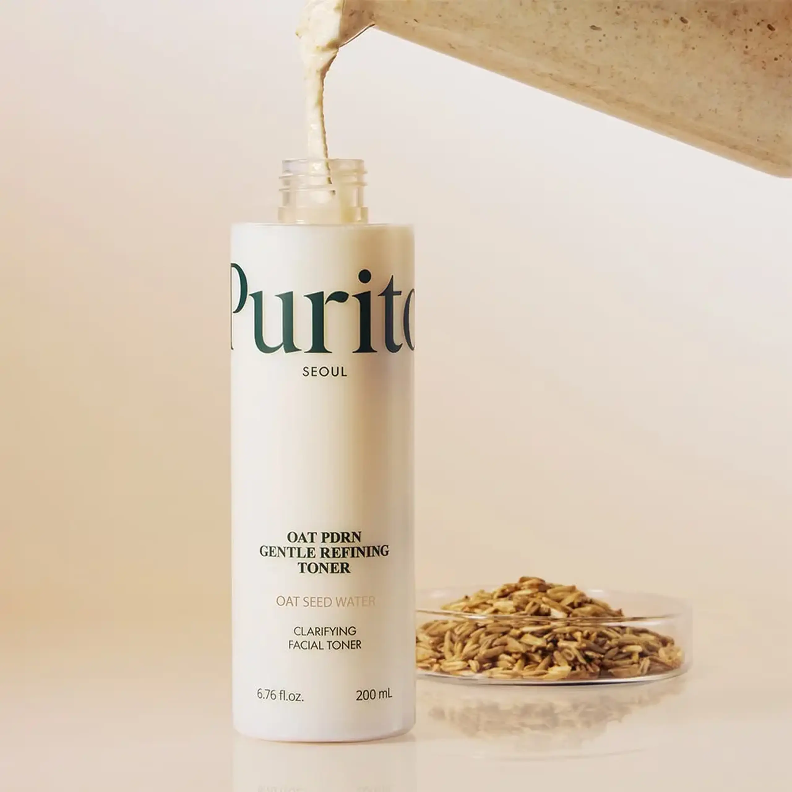 Toner pentru tenul predispus la imperfecțiuni PURITO Seoul Oat PDRN Gentle Refining Toner 200ml