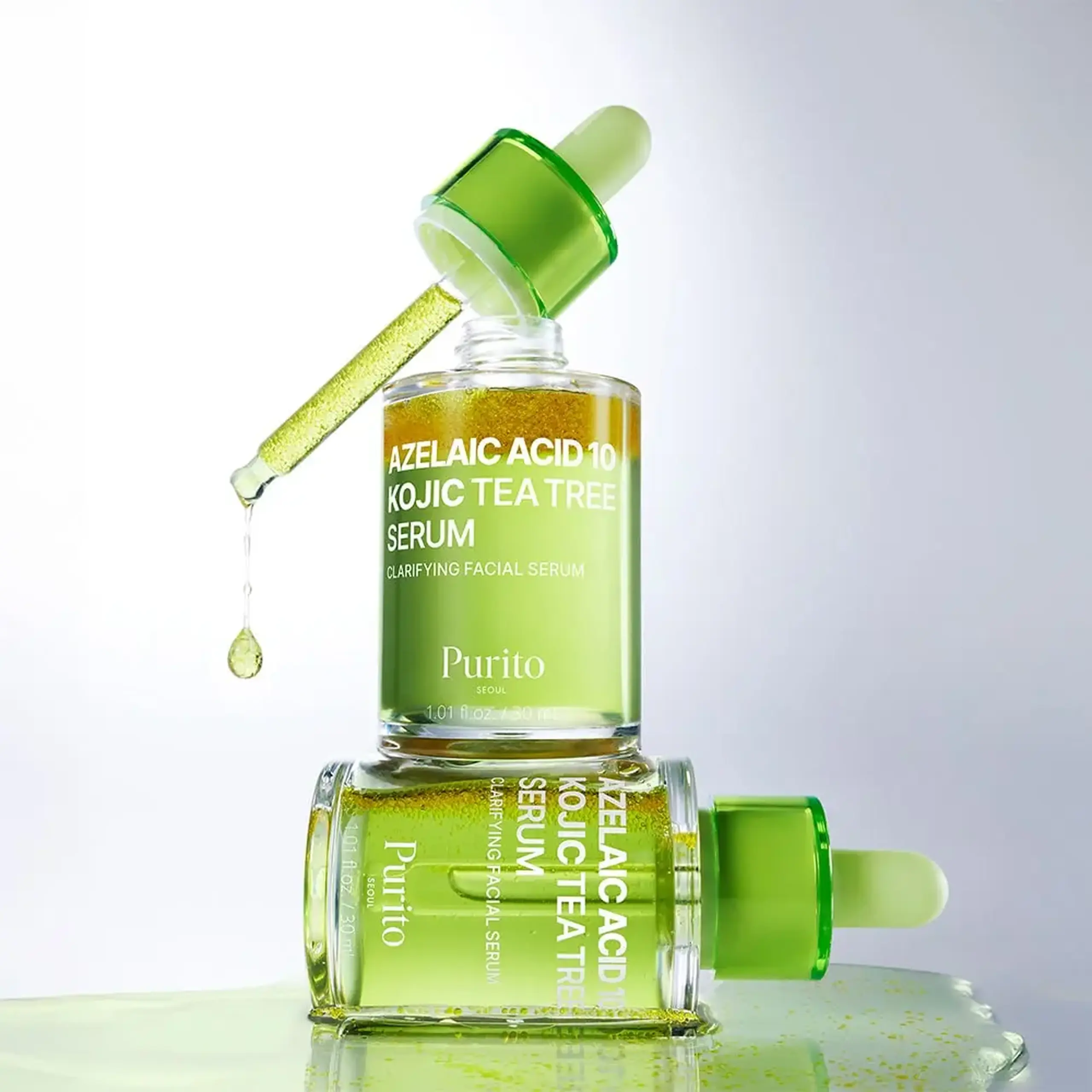 Ser pentru acnee și post-acnee Purito Seoul Azelaic Acid 10 Kojic Tea Tree Serum 30ml