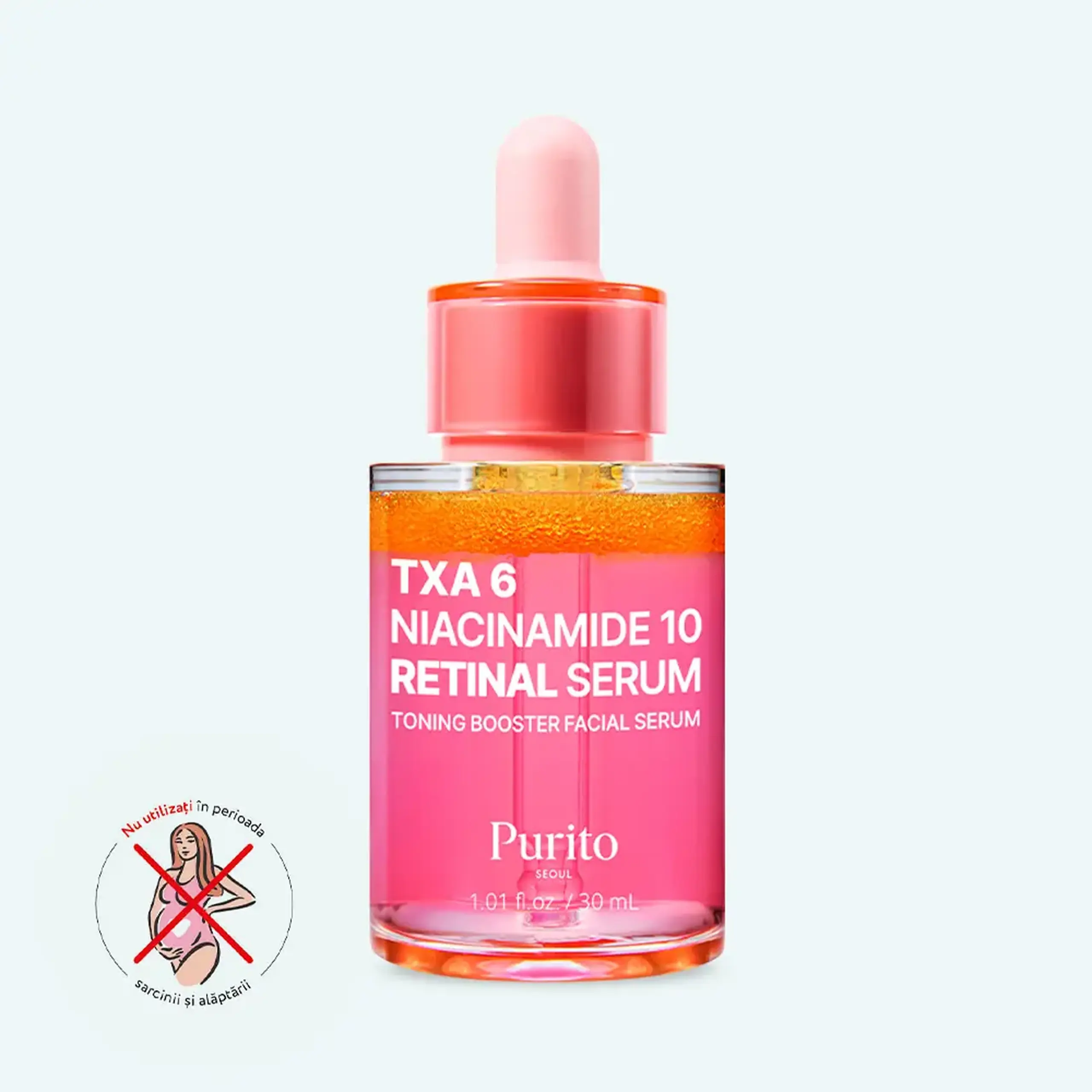 Ser corector pentru pete și ton neuniform Purito SEOUL TXA 6 Niacinamide 10 Retinal Serum 30ml