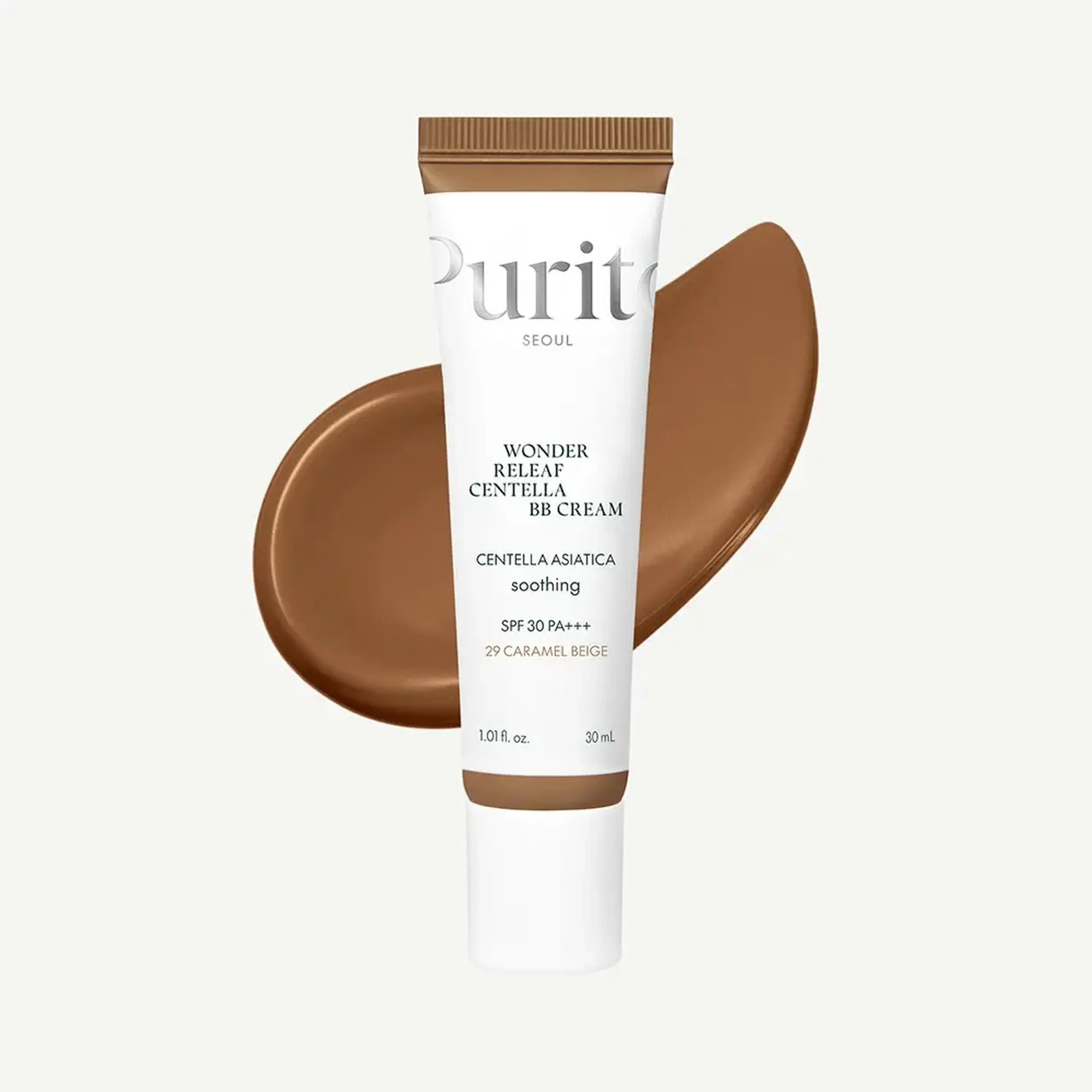 Crema bb hidratantă Purito Wonder Releaf Centella BB Cream #29 Caramel Beige 30ml