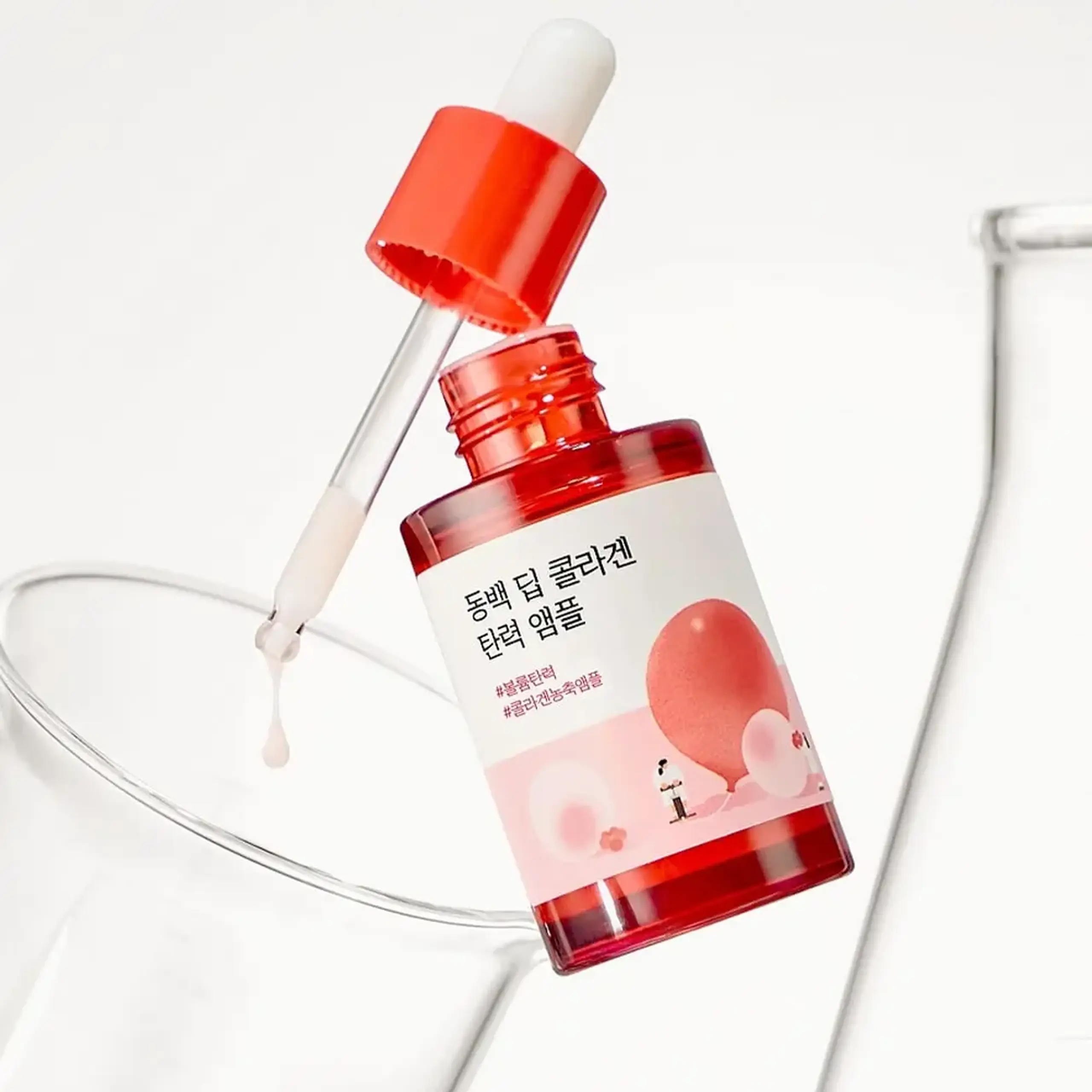 Ampulă concentrată pentru elasticitate Round Lab Camellia Deep Collagen Firming Ampoule 30ml